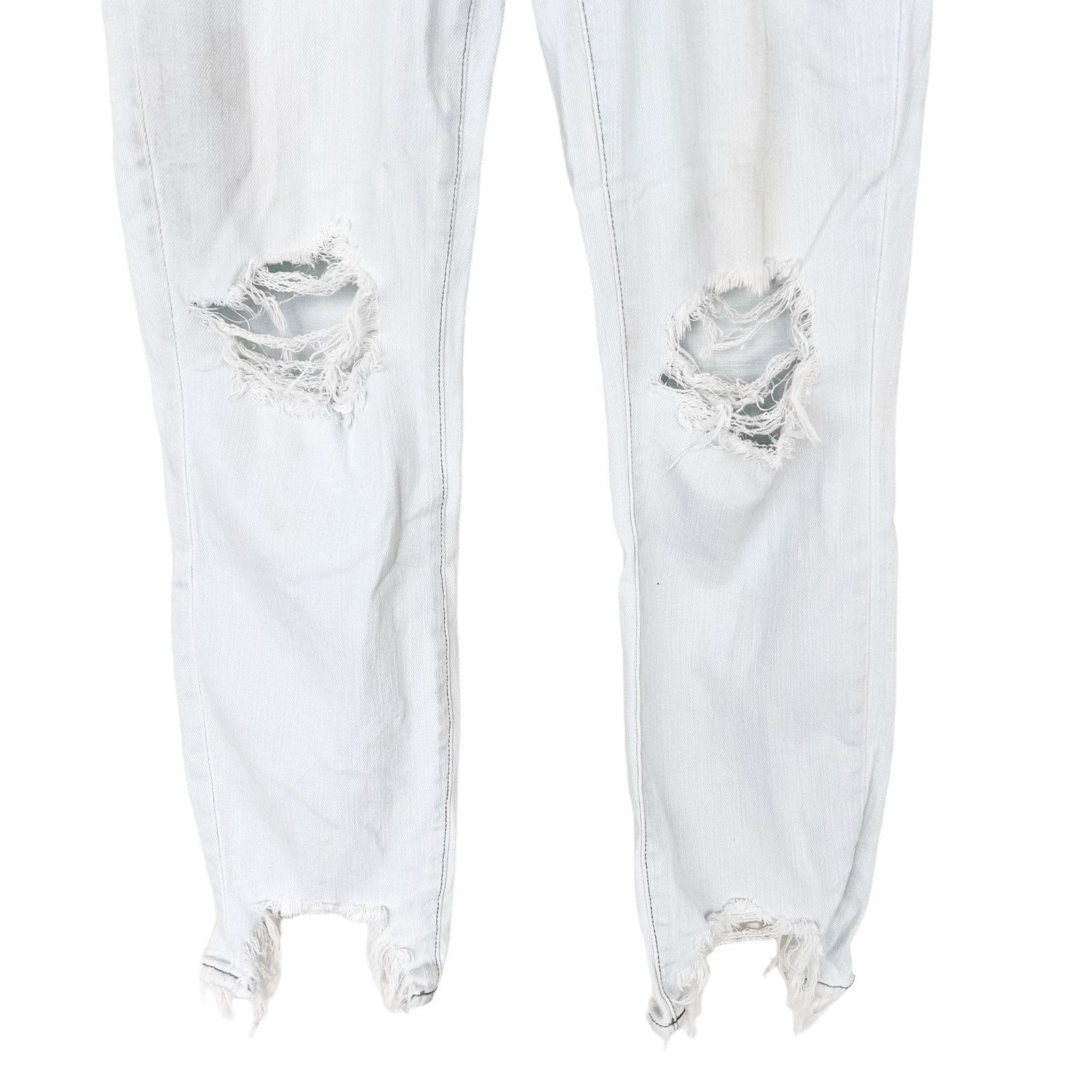 L'AGENCE L'Agence High Line Distressed Skinny Jeans Raw Hem Sz 28 Size 28" / US 6 / IT 42 - 3 Thumbnail
