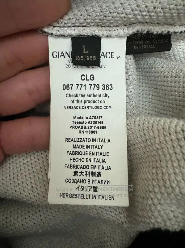 Versace Versace Black Cotton Embroidered Logo Jacket . Size US L / EU 52-54 / 3 - 4 Thumbnail