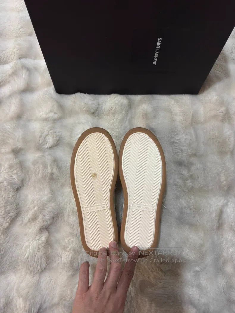 Saint Laurent Paris Saint Laurent Paris Ladies White Sneakers Size US 7 / IT 37 - 6 Thumbnail