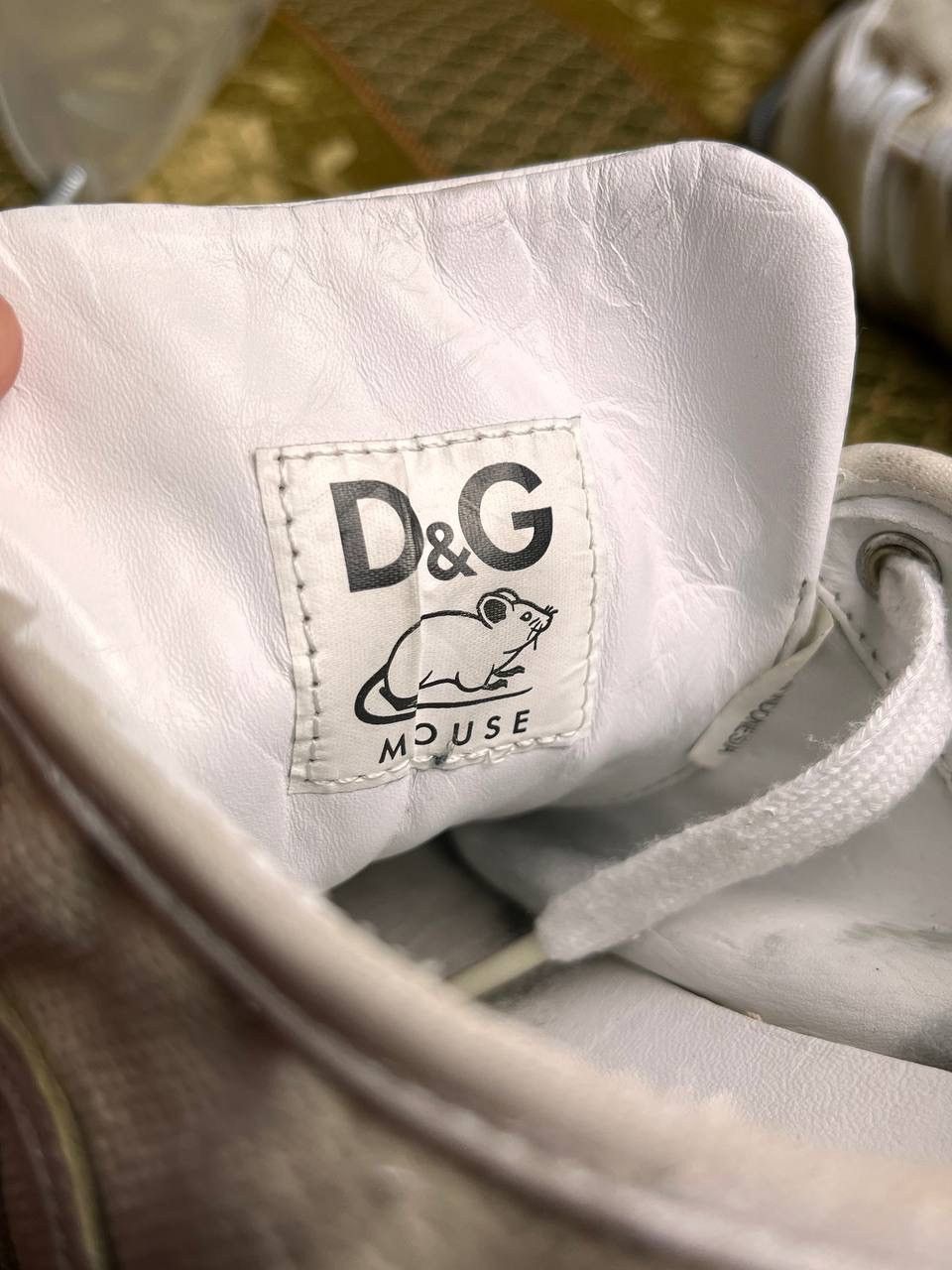 Designer Vintage Dolce&Gabbana Mouse Leather Sneakers 41 Size US 7.5 / EU 40-41 - 13 Thumbnail