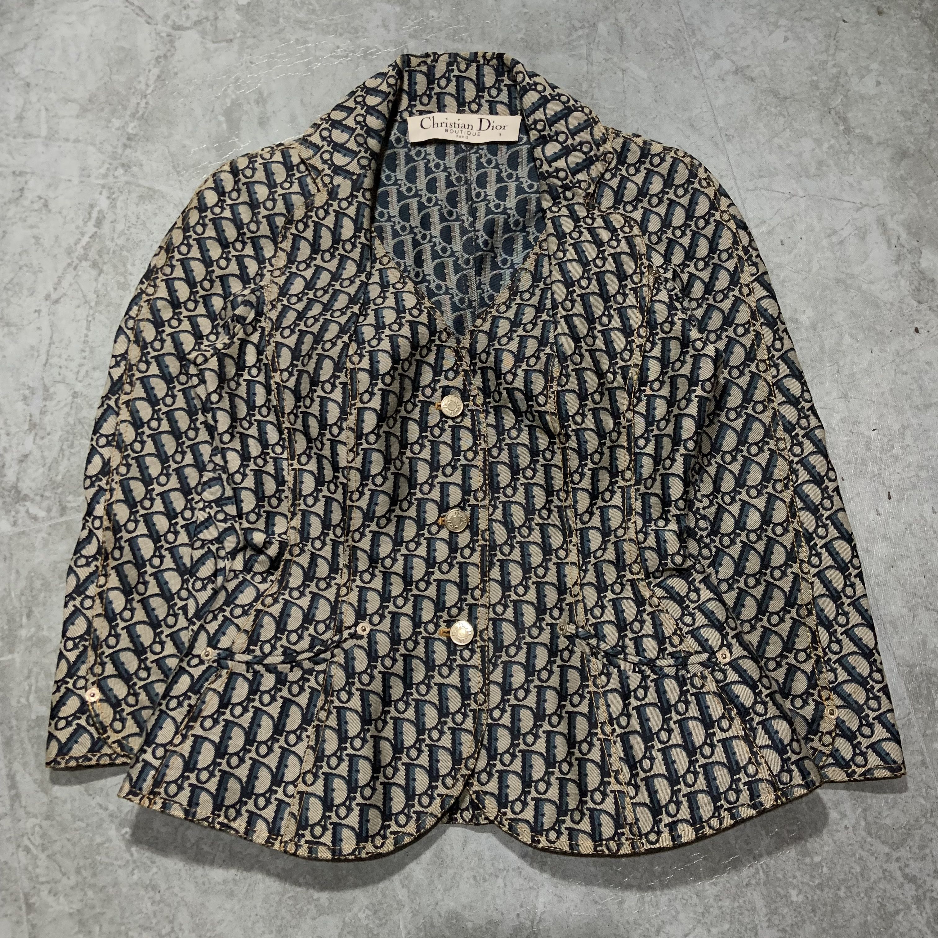 Dior Christian Dior - SS05 - Oblique Trotter Monogram Jacket Size M / US 6-8 / IT 42-44 - 1 Thumbnail