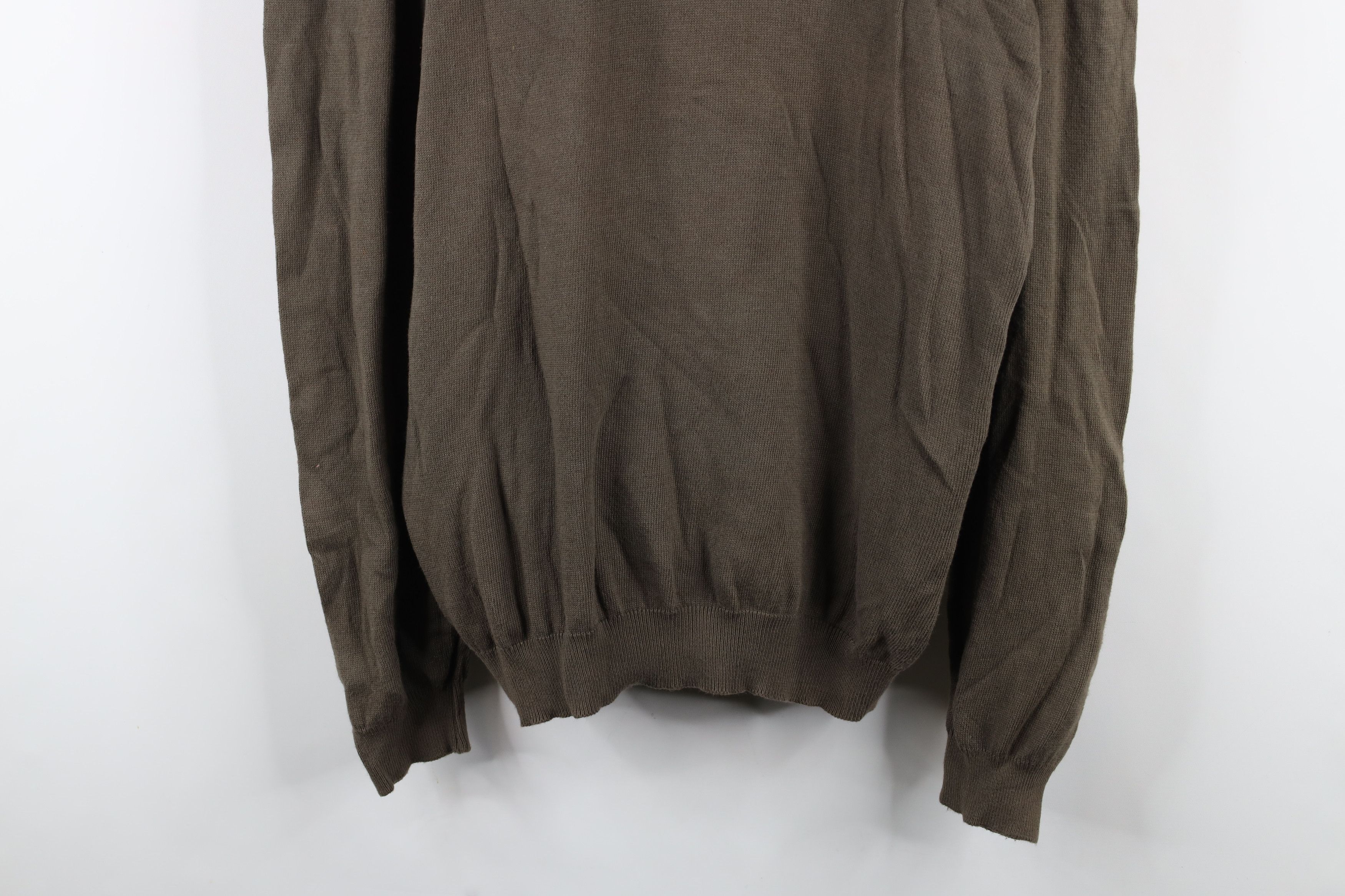 Vintage Vintage 90s Streetwear Knit Collared Pullover Polo Brown Size US XL / EU 56 / 4 - 3 Thumbnail
