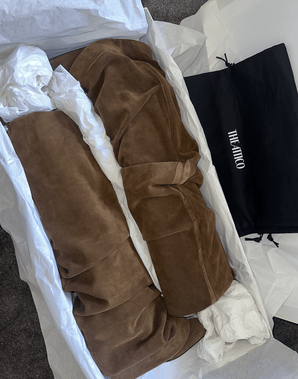 The Attico Rea Suede Leather Tube Boots Size US 7.5 / IT 37.5 - 5 Thumbnail