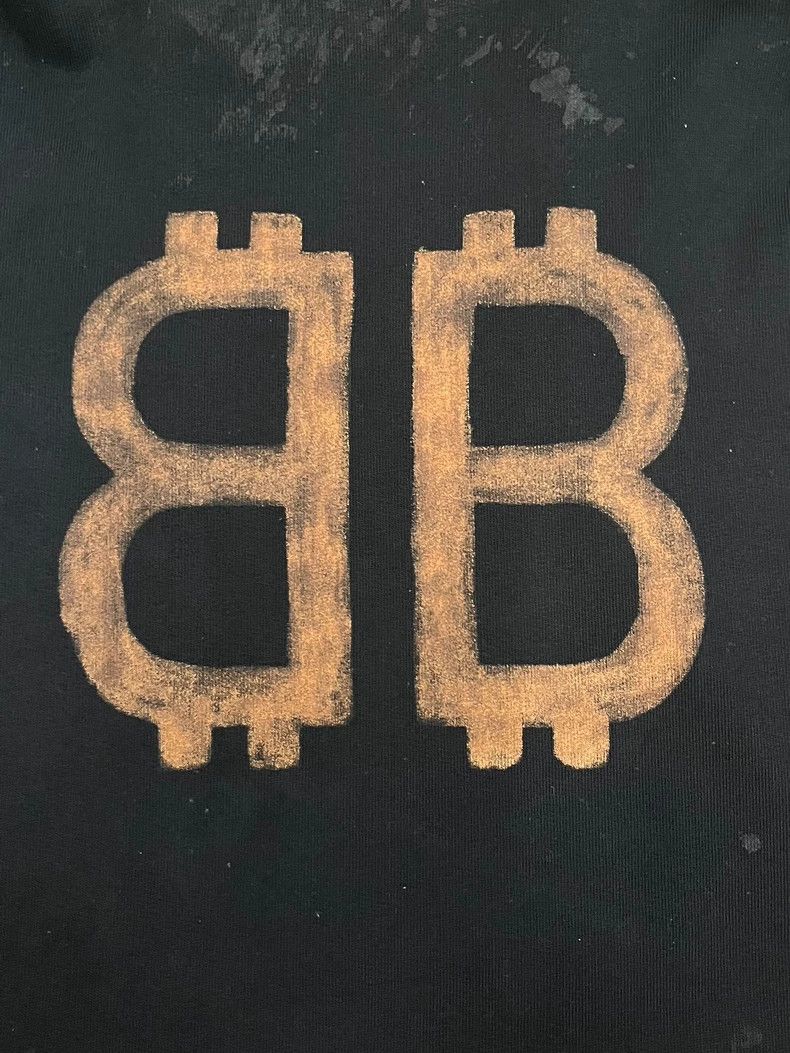Balenciaga Balenciaga Letter printing to make old hooded sweaters Size US L / EU 52-54 / 3 - 3 Thumbnail