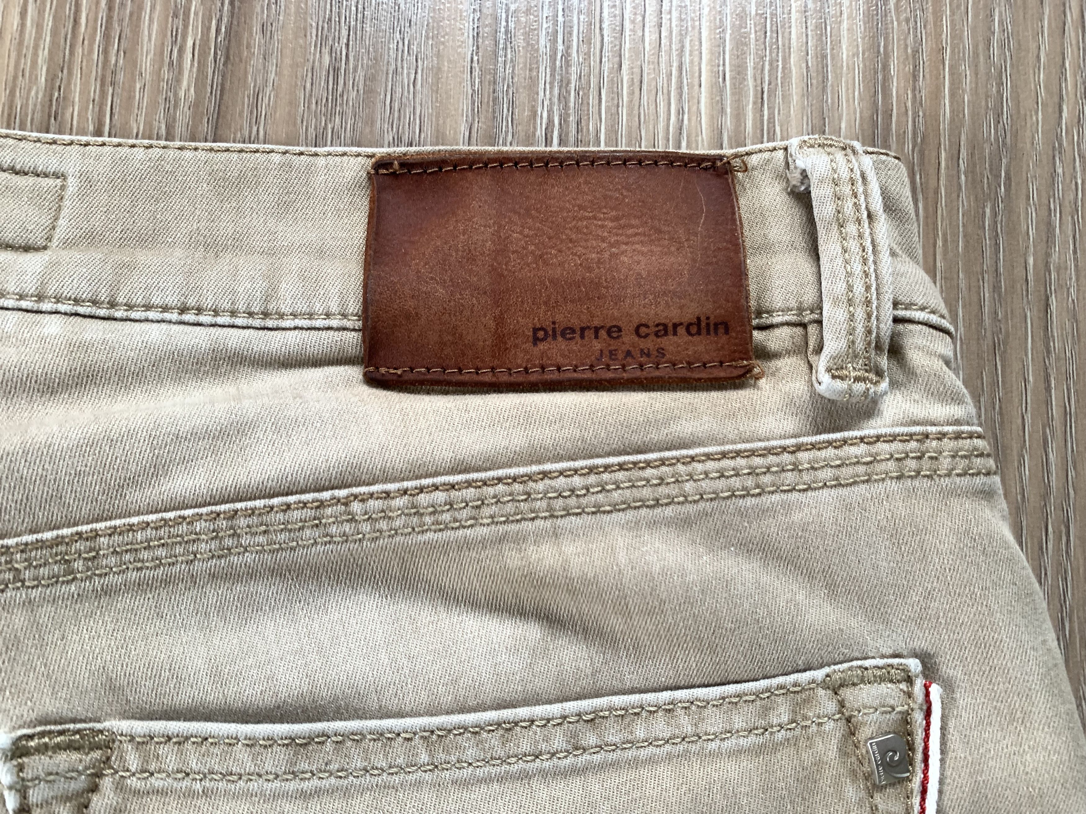 Designer × Pierre Cardin Pierre Cardin Premium Selvedge Beige Jeans Size US 33 - 9 Thumbnail