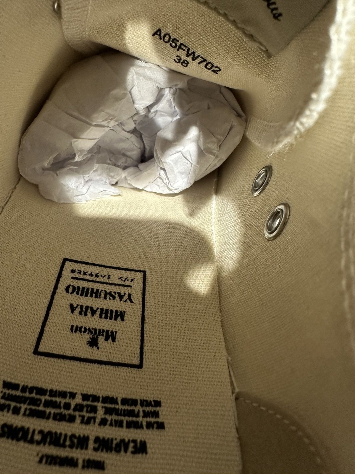 Maison MIHARA YASUHIRO MAISON MIHARA YASUHIRO - Hank Low White Sneakers Size US 8 / IT 38 - 6 Thumbnail