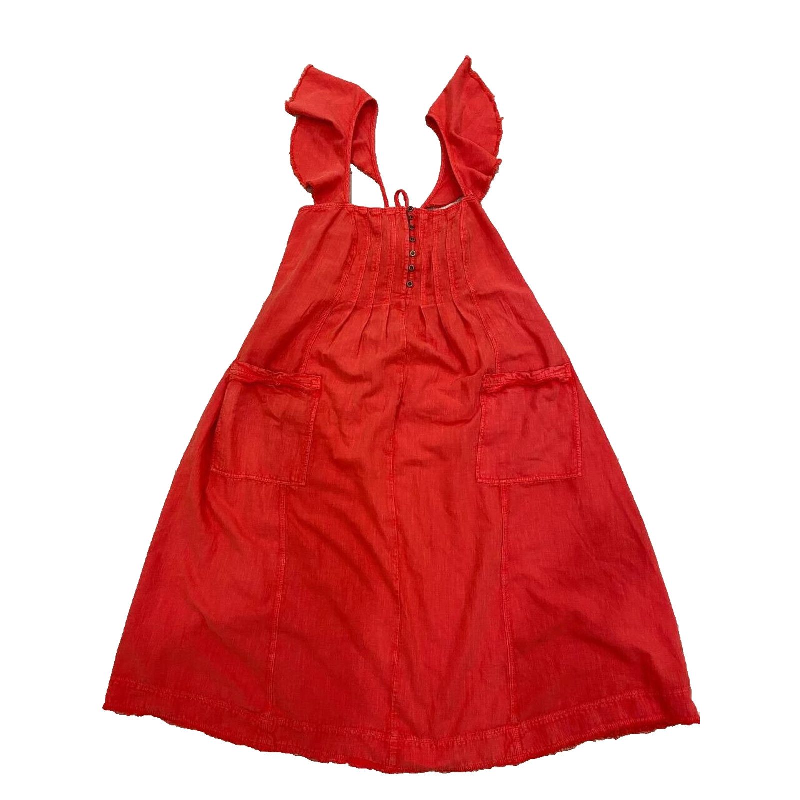 Anthropologie Anthropologie Pilcro Midi Cotton Dress Red Size 1X A000104 Size 3XL / US 20-22 - 3 Thumbnail