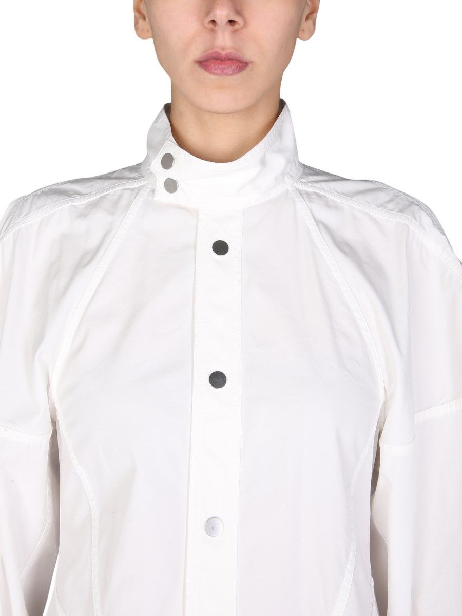 Bottega Veneta o1y0725 Turtleneck Mini Dress in White Size M / US 6-8 / IT 42-44 - 2 Thumbnail