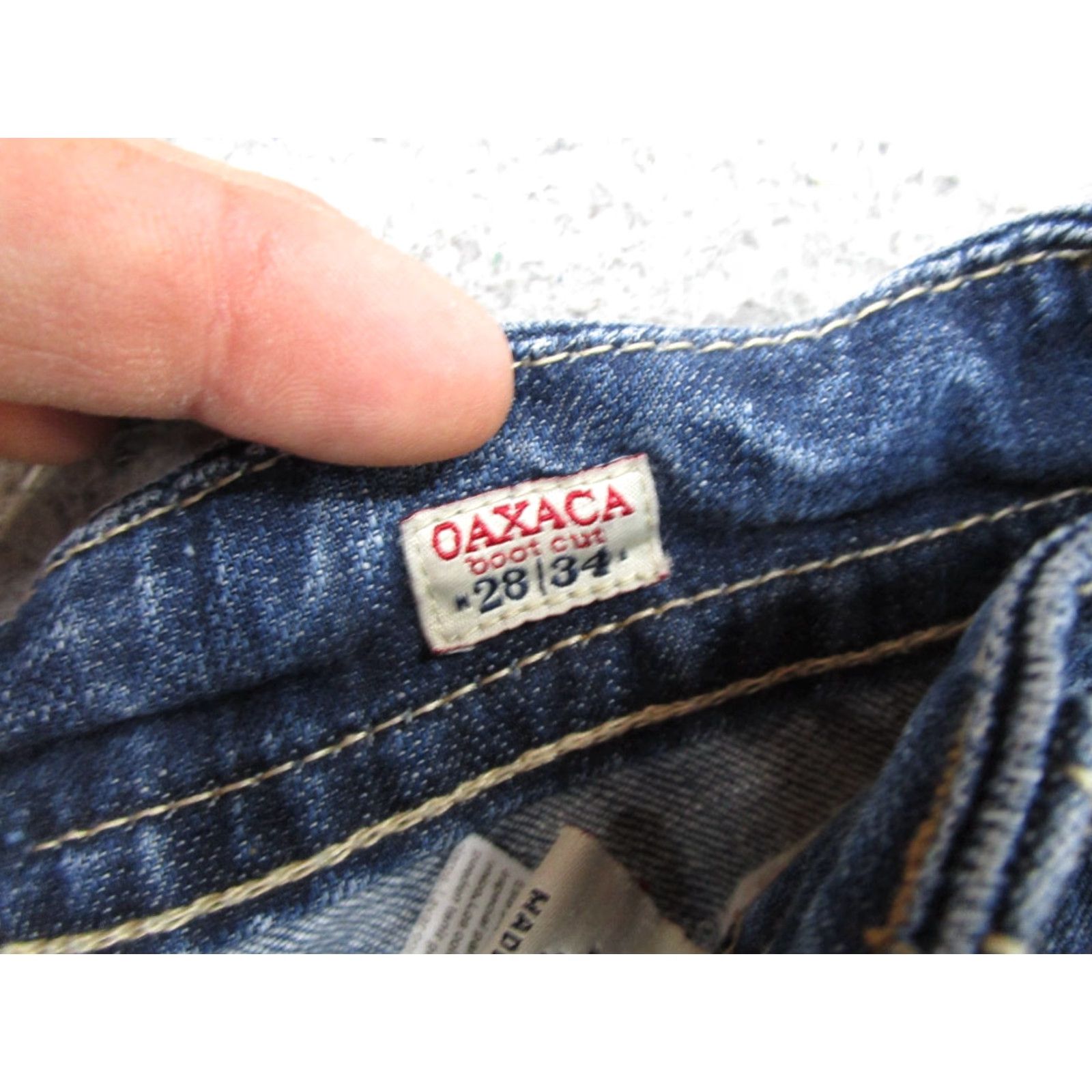 Denime Mek DNM Denim Jeans Bootcut 28x34 Women Blue 5-Pocket Stretch Read Size 28" / US 6 / IT 42 - 6 Thumbnail