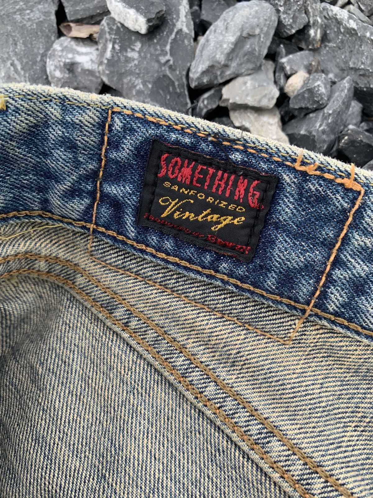 Kapital VINTAGE SOMETHING EDWIN 505Z SELVEDGE BAGGY DISTRESSED DENIM Size US 28 / EU 44 - 18 Thumbnail