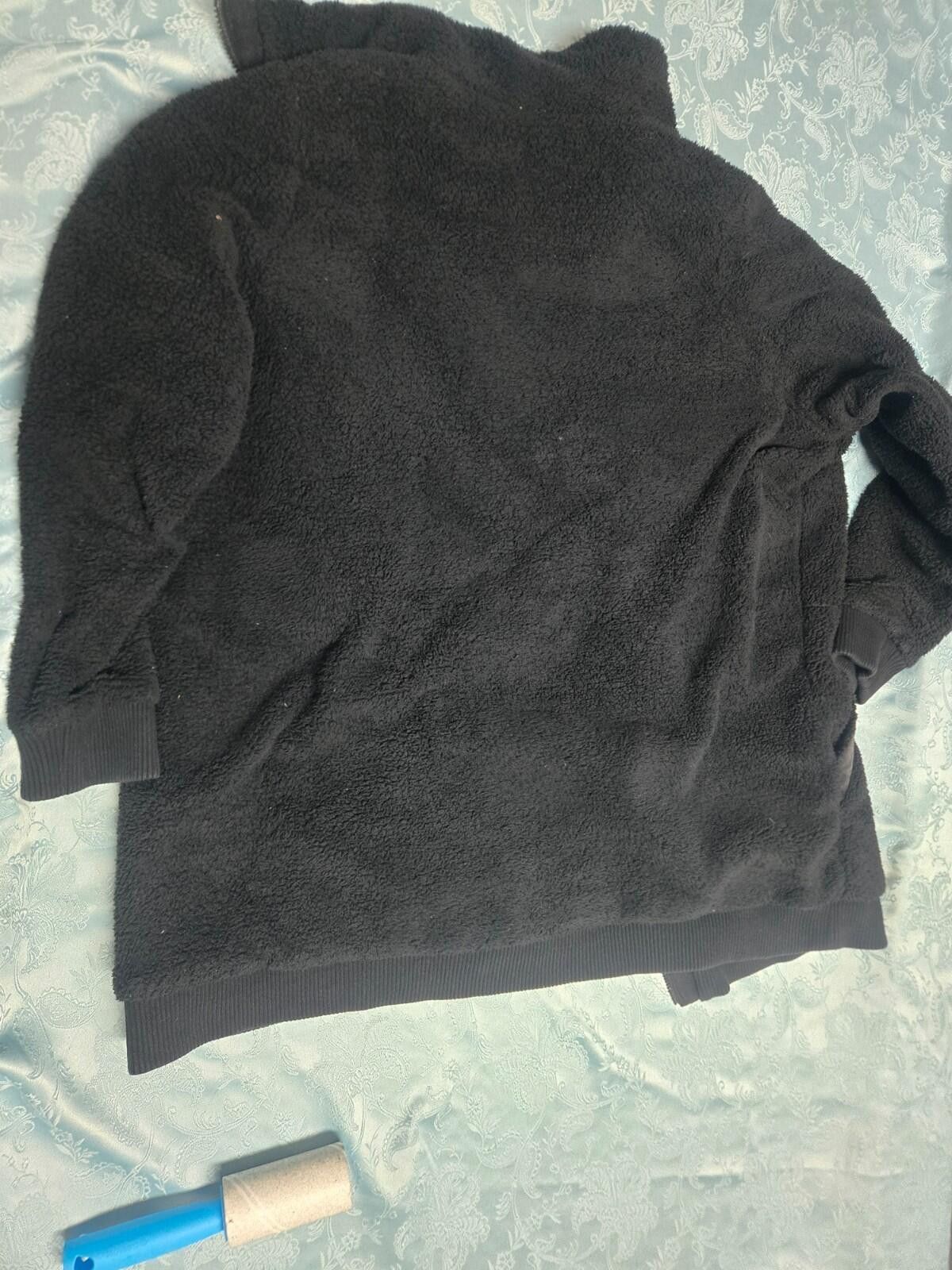 Other Athleta 2X WMS Tugga Sherpa Coat Black Cozy Full Zipper Size XXL / US 16-18 / IT 52-54 - 6 Thumbnail