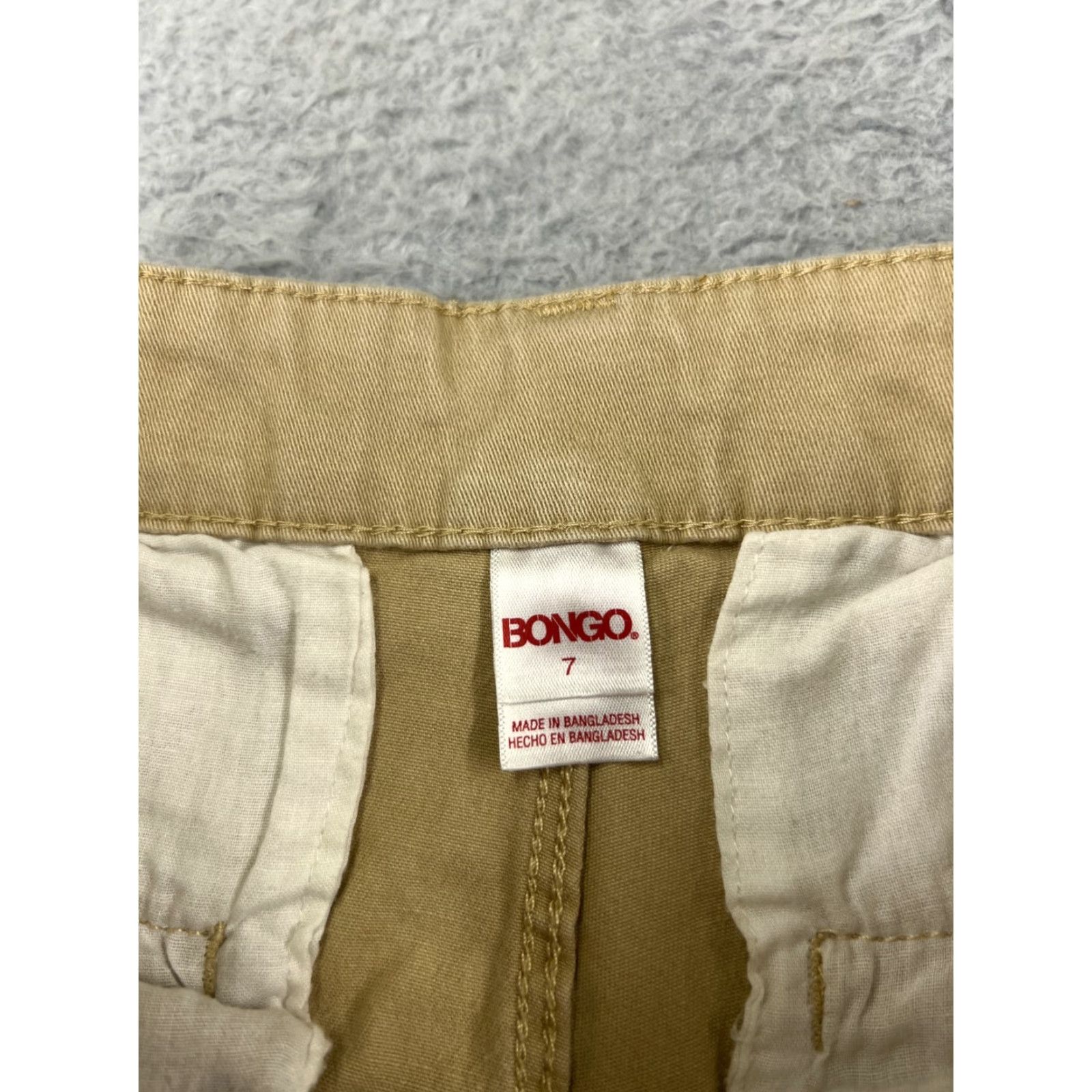 Vintage BONGO Womens Pants Cargo Twill Beige 26x26 Regular Inseam Ankle Zip 26 Waist Tapered Rise 7 Size 28" / US 6 / IT 42 - 3 Thumbnail