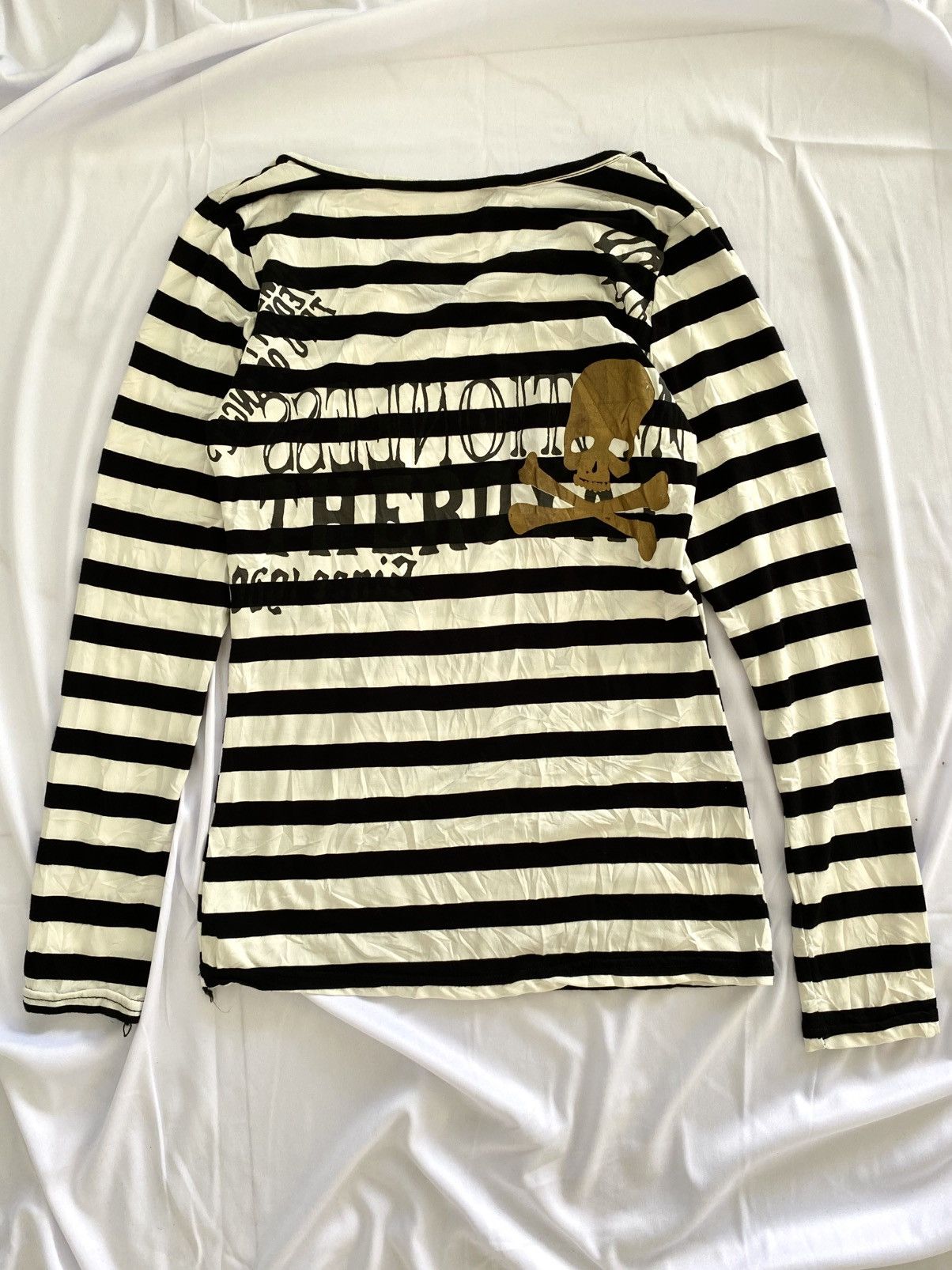 If Six Was Nine × KMRii japan cross skull chromehearts style longsleeve stripe Size S / US 4 / IT 40 - 2 Thumbnail