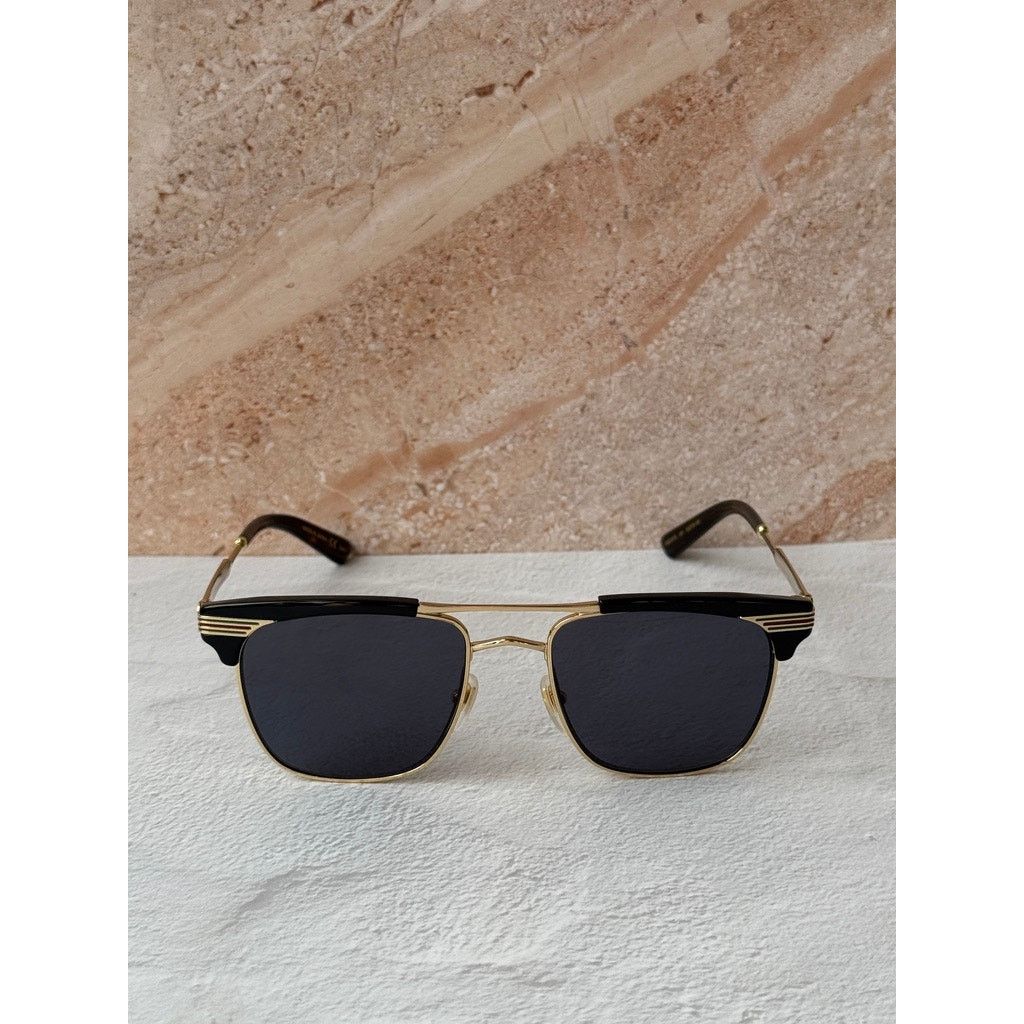 Gucci NEW Gucci GG0287S Black Clubmaster Unisex Sunglasses $625 Size ONE SIZE - 4 Thumbnail