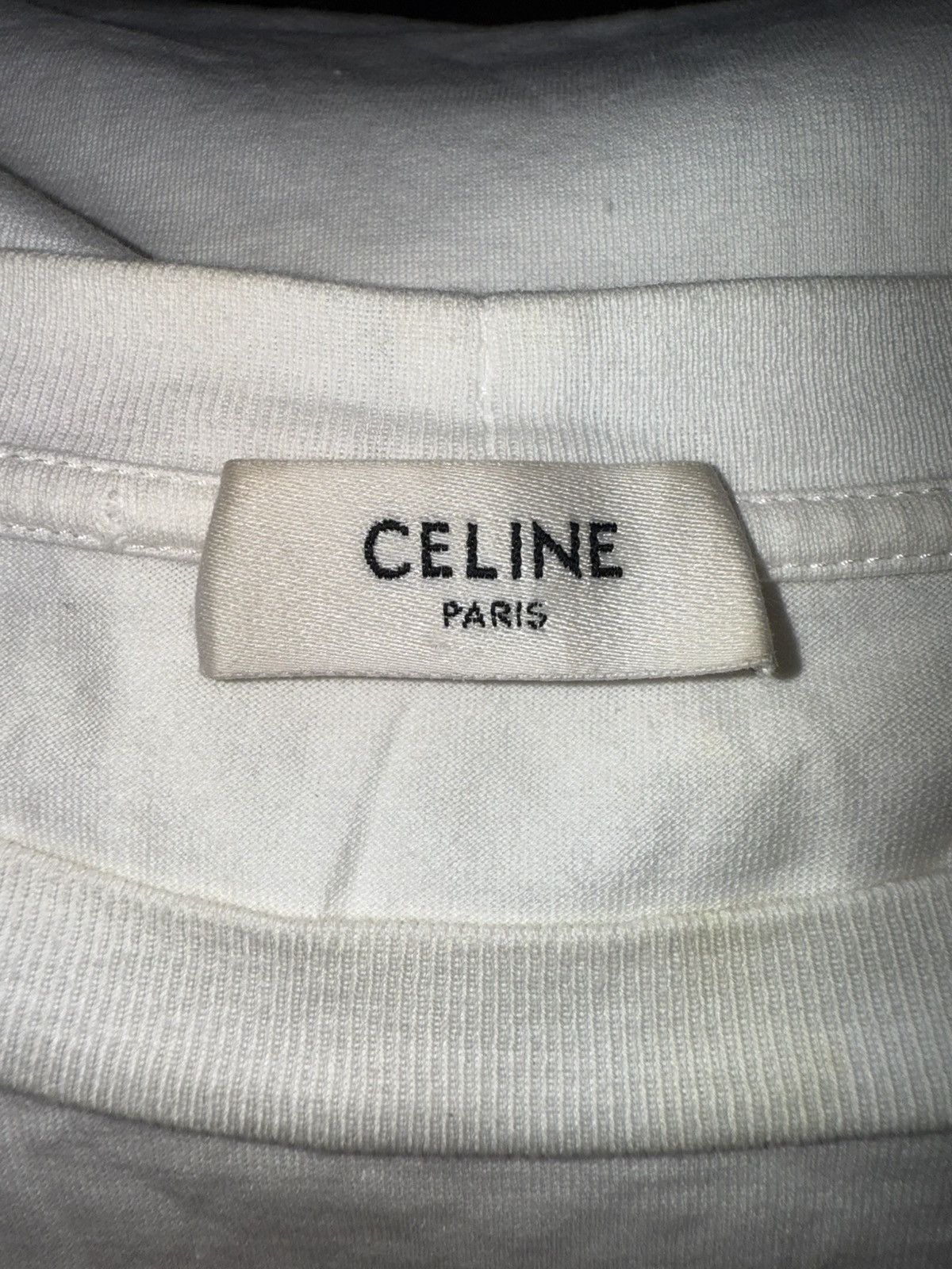 Celine Celine Classic Logo Tee Size US L / EU 52-54 / 3 - 3 Thumbnail