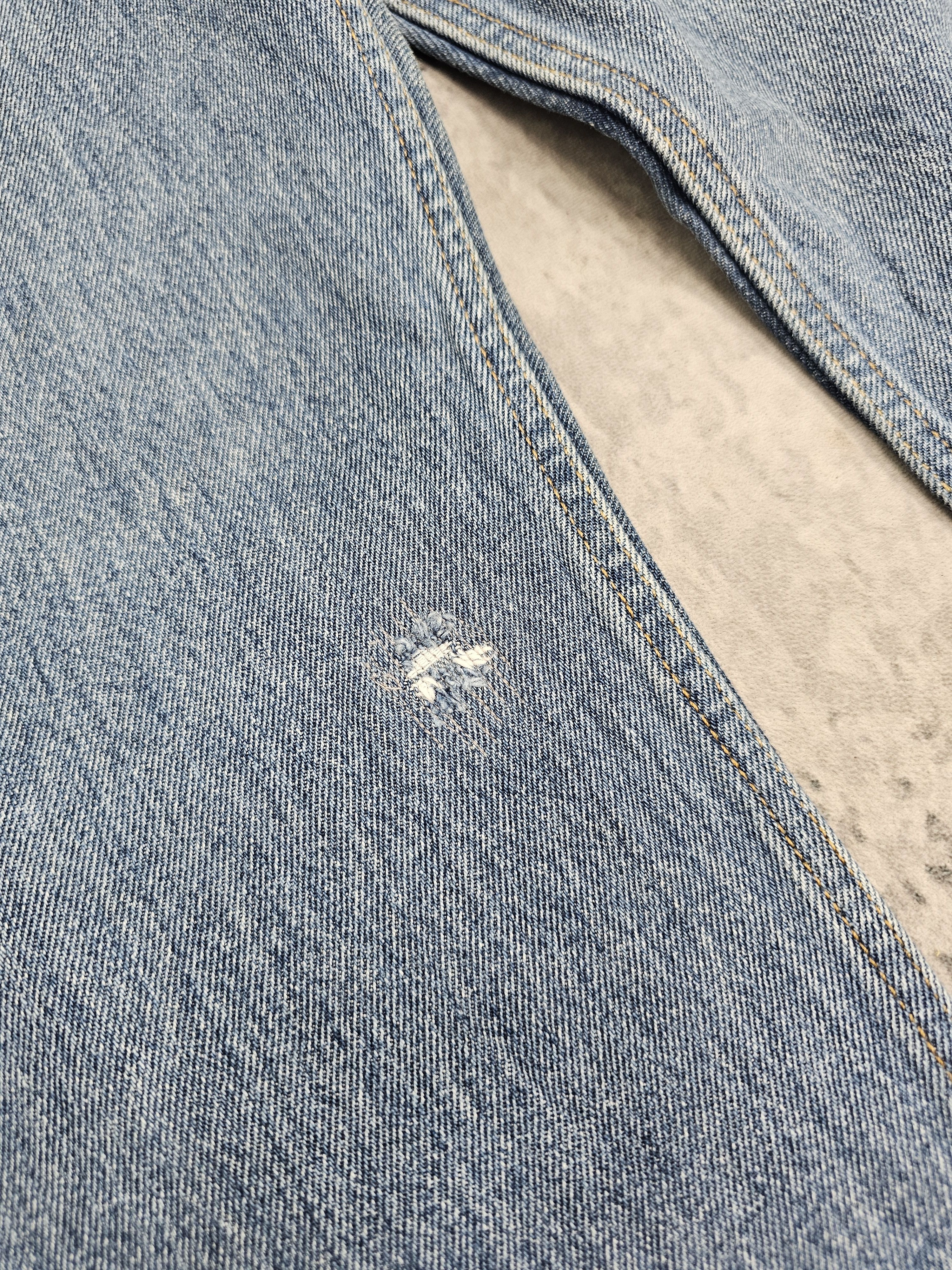 Levi's Vintage Clothing Vtg LEVIS 505 Faded Stain Cropped Blue Jeans 33X29 L0510 Size US 33 - 5 Thumbnail