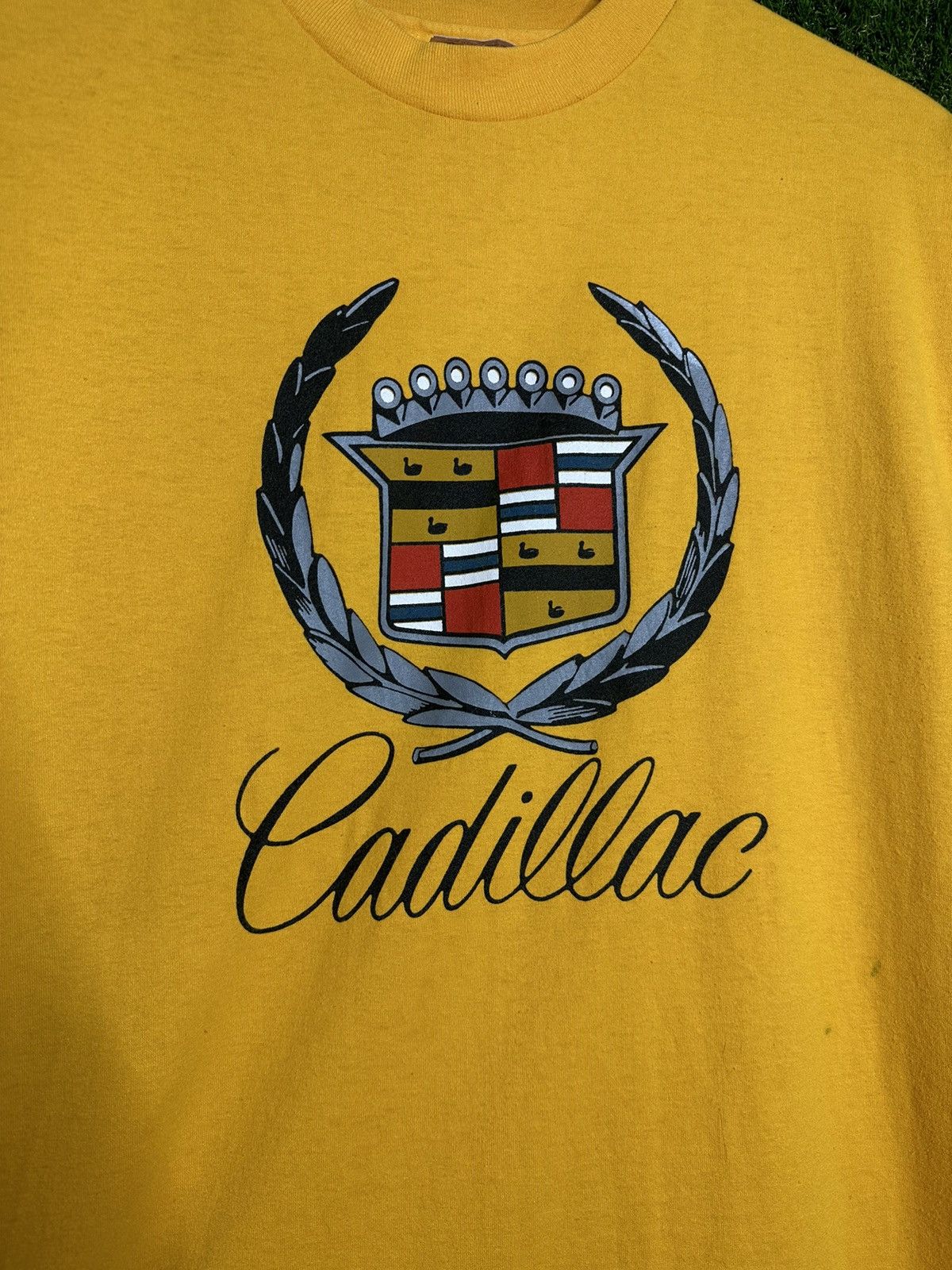 Vintage 🚨Vintage Cadillac Logo 80s Car Promo T-Shirt Single Stitch Size US L / EU 52-54 / 3 - 3 Thumbnail