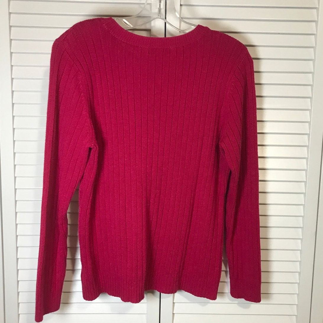 Other White Stag Fuchsia Crew Neck Long-Sleeve Sweater L Size L / US 10 / IT 46 - 2 Thumbnail