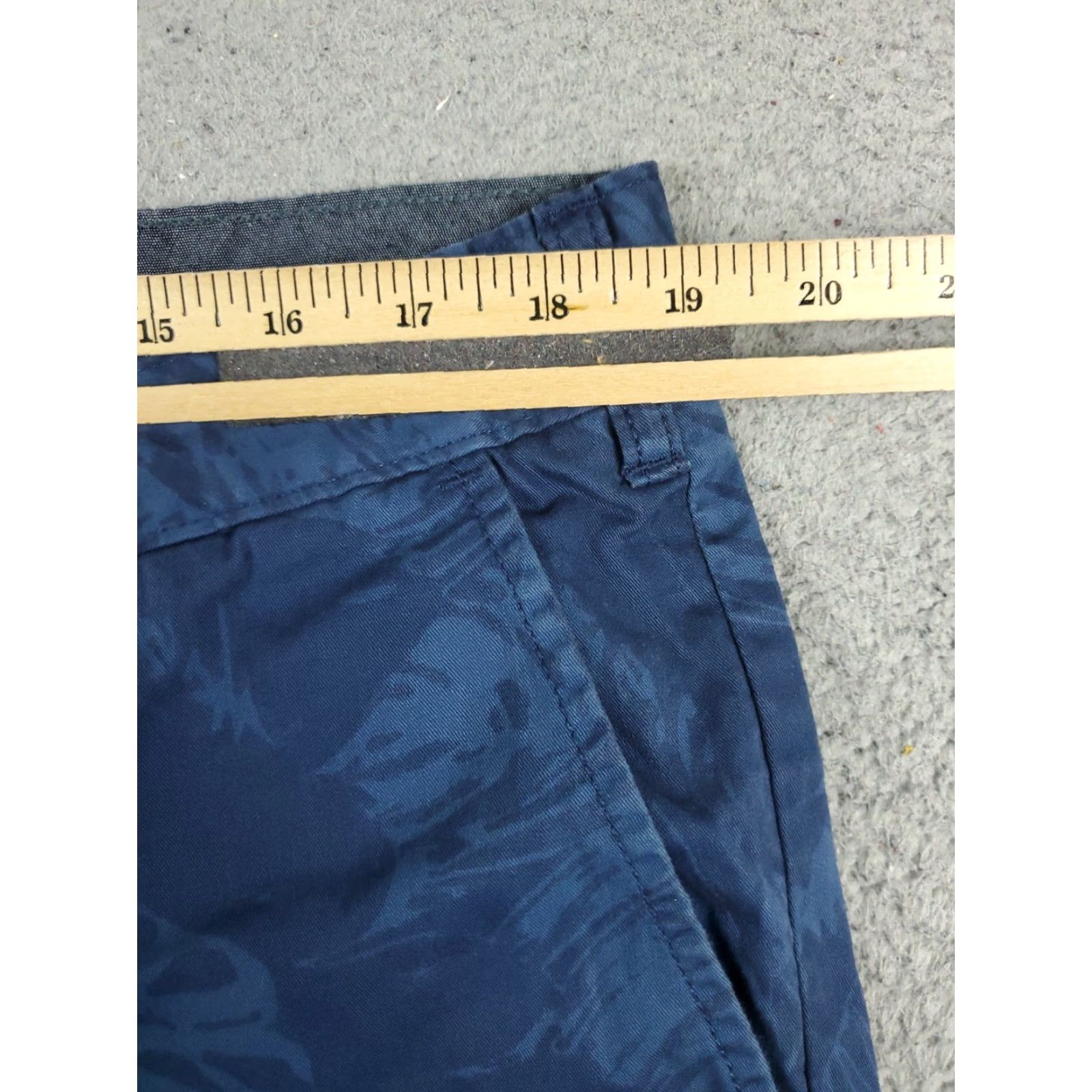 Nautica Nautica Chino Pants Mens 38x30 Blue Flat Front Casual Trousers Size US 38 / EU 54 - 4 Thumbnail
