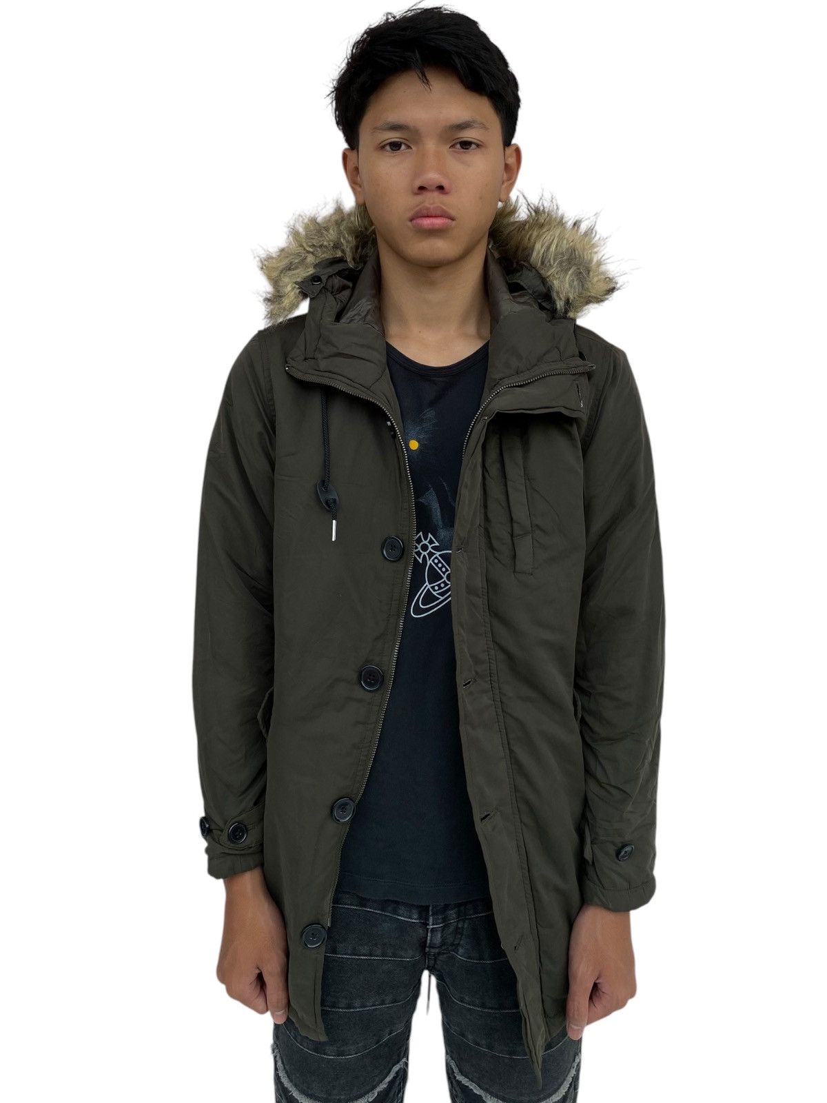 If Six Was Nine × Japanese Brand × Le Grande Bleu (L.G.B.) 2000s Back Number - Fur Hoodie Jacket Size US L / EU 52-54 / 3 - 3 Thumbnail