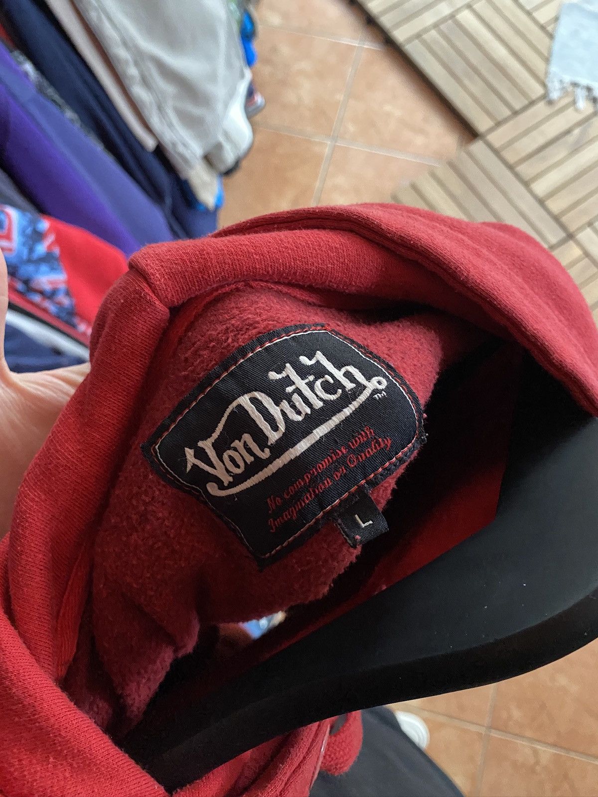 Von Dutch VINTAGE VON DUTCH BIG LOGO HOODIE Y2k Size US L / EU 52-54 / 3 - 5 Thumbnail