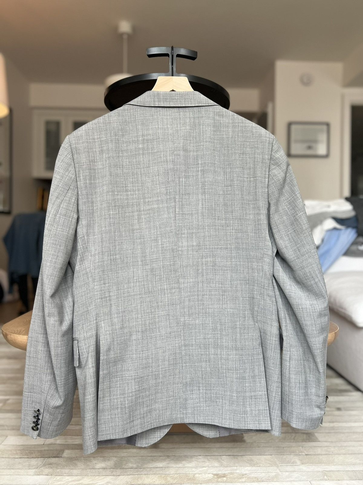 Other New Custom Made in Italy Mens Wool Gray Suit 42R US / 52 EU Size 42R - 9 Thumbnail