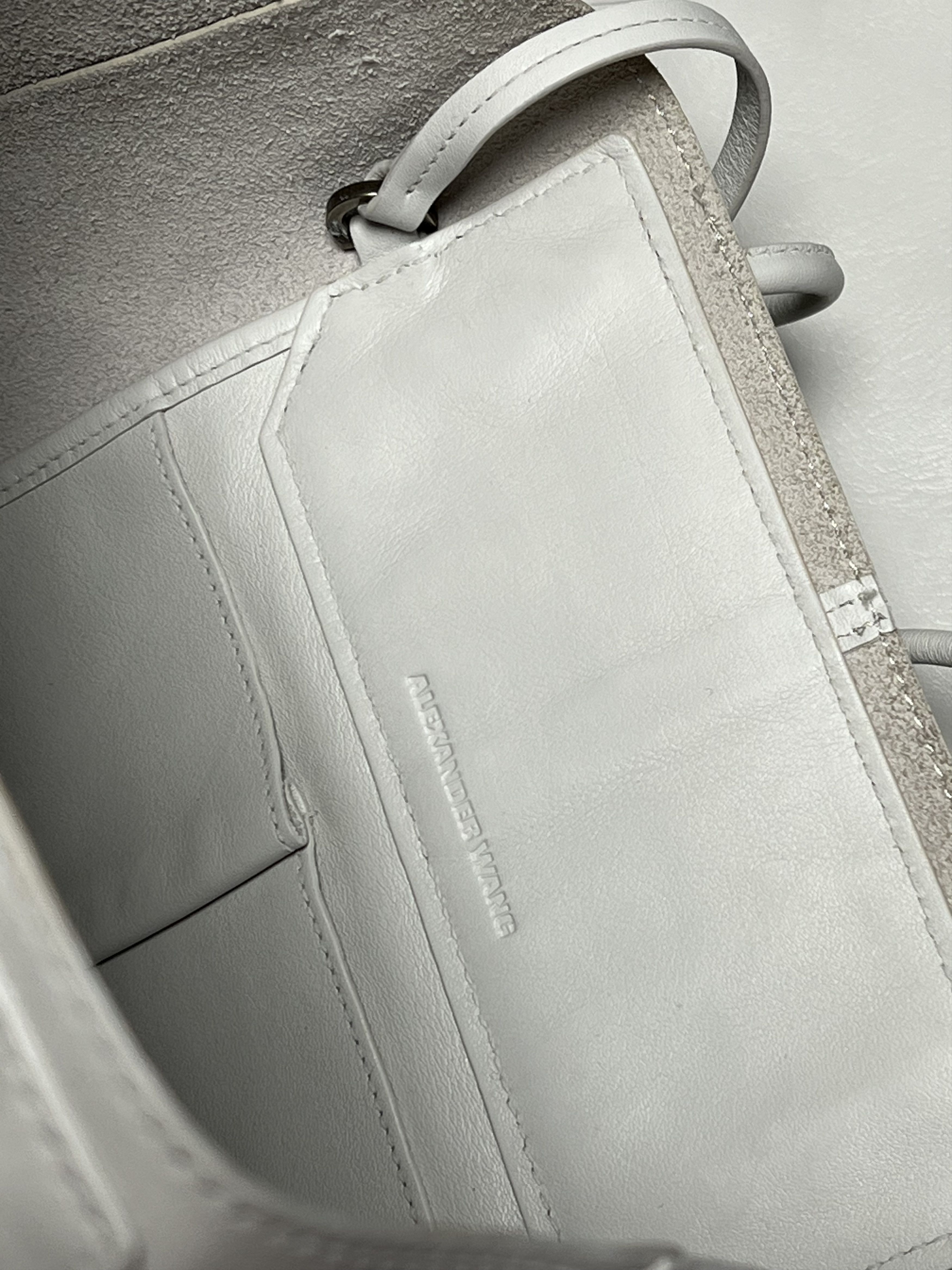 Alexander Wang Alexander Wang White Leather Tote Shoulder Bag Size ONE SIZE - 10 Thumbnail