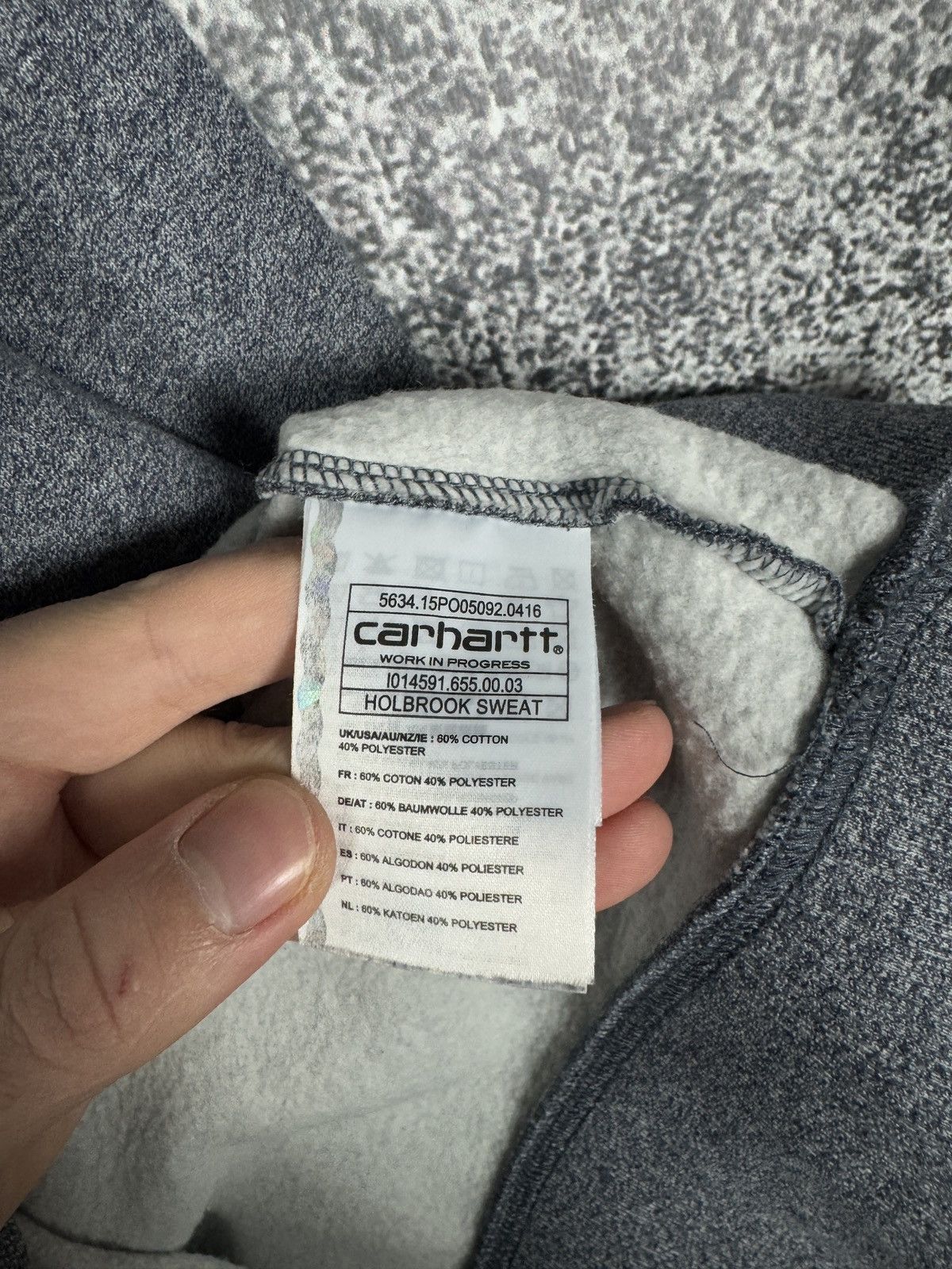 Carhartt Carhartt Holbrook Sweat Crew Sweatshirt Streetwear Size S Size US S / EU 44-46 / 1 - 6 Thumbnail