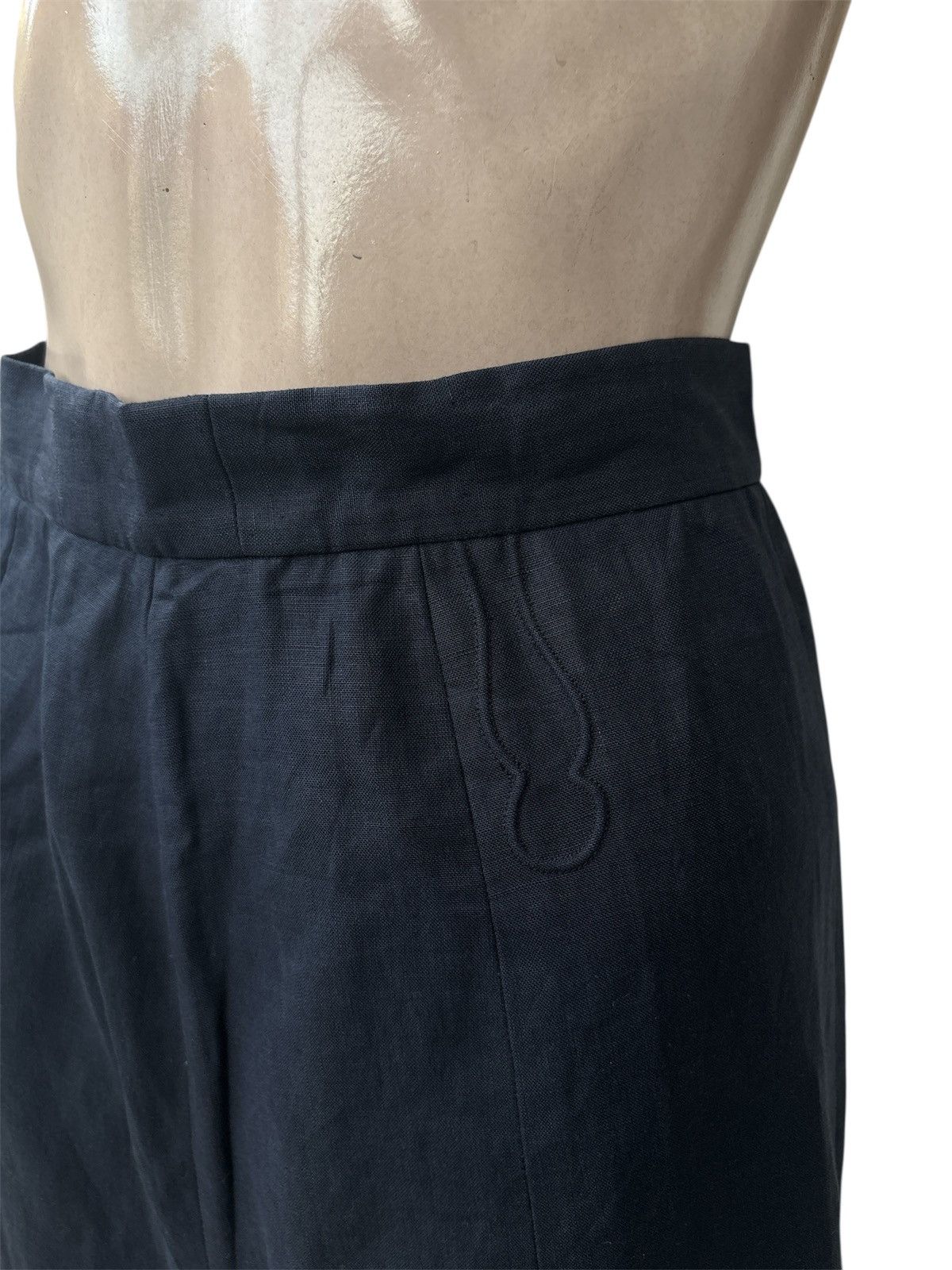 Hermes 1980s Linen Midi Skirt Size 27" / US 4 / IT 40 - 9 Thumbnail