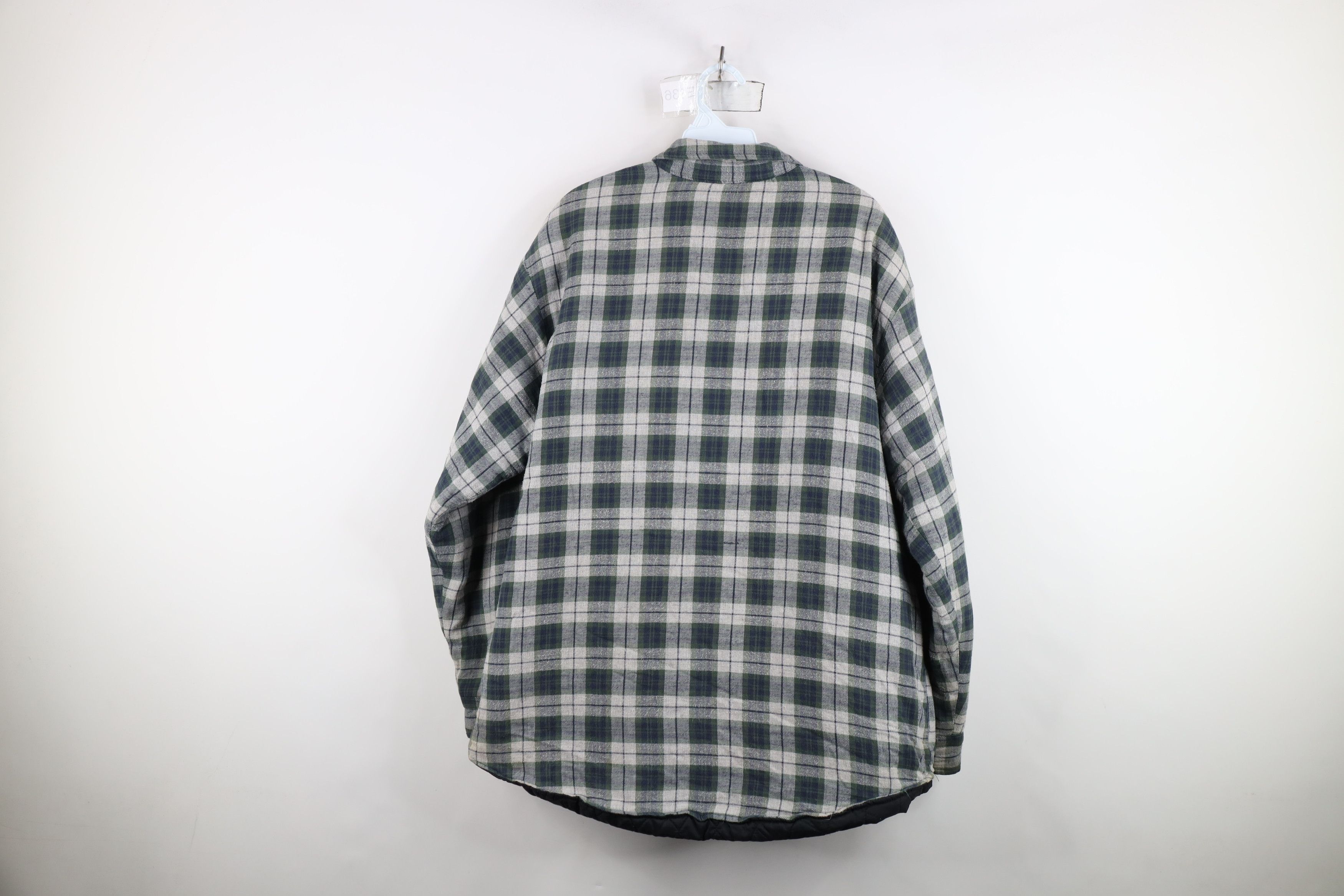 Vintage Vintage 90s Streetwear Flannel Button Shirt Jacket Jac Shirt Size US L / EU 52-54 / 3 - 13 Thumbnail