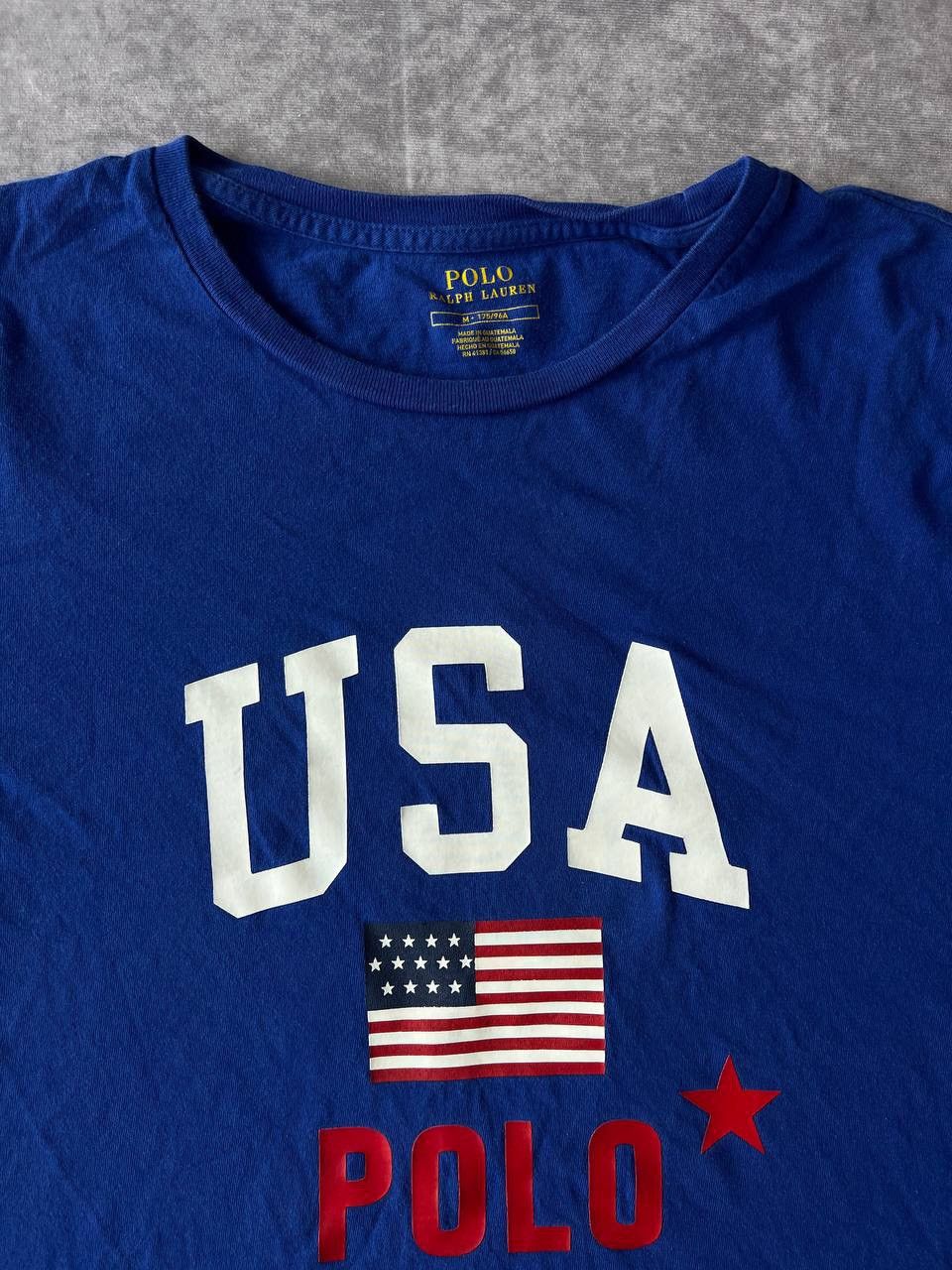 Polo Ralph Lauren Polo Ralph Lauren Blue USA Flag T-Shirt Size M Size US M / EU 48-50 / 2 - 2 Thumbnail