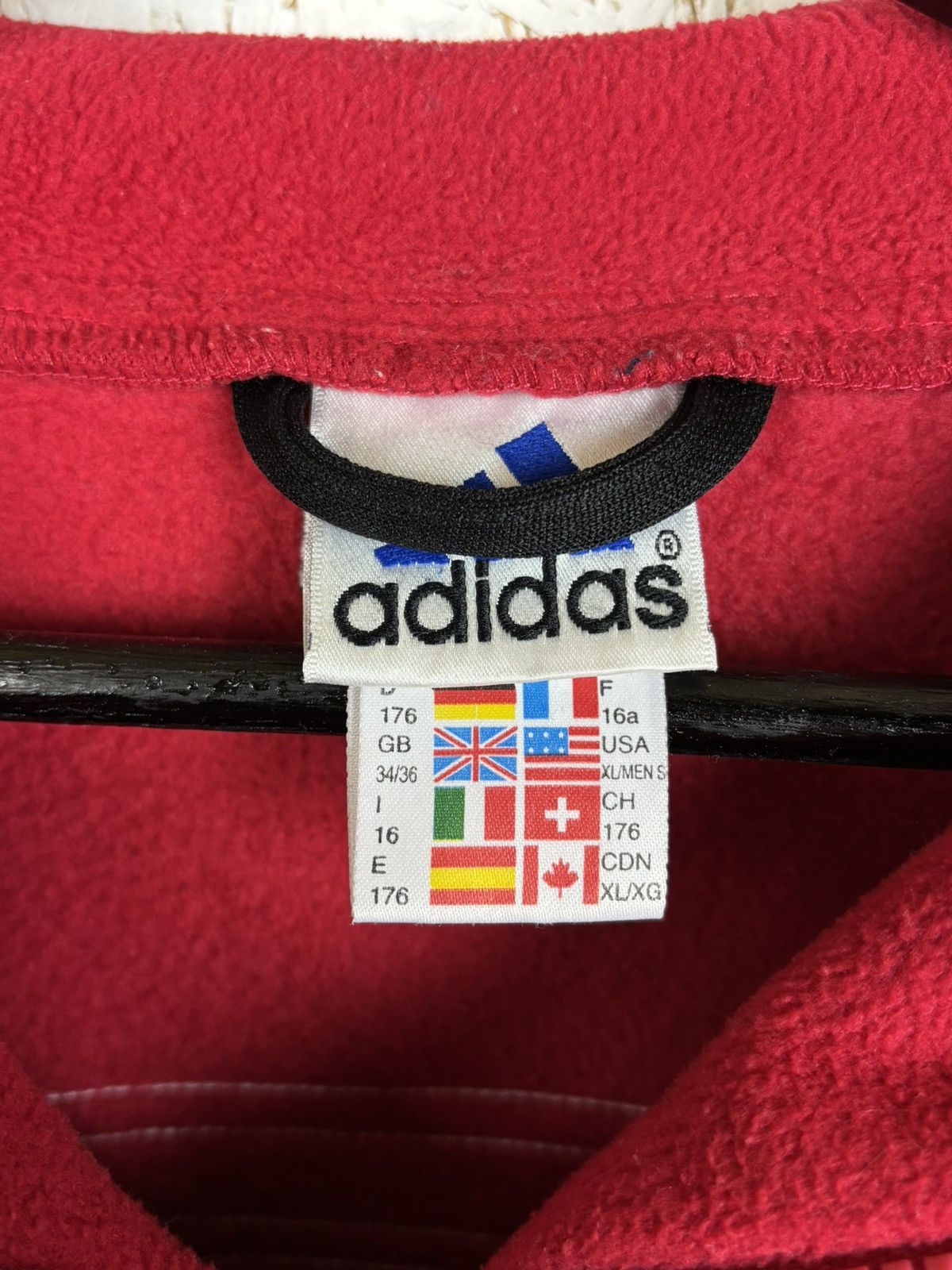Adidas 90s Vintage Adidas Feyenoord Rotterdam Soccer Fleece Jacket Size US S / EU 44-46 / 1 - 9 Thumbnail