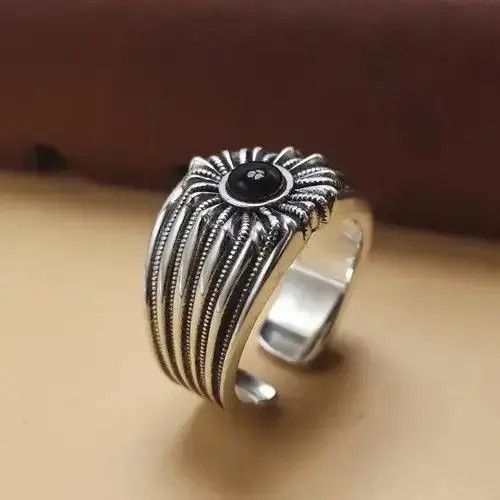 VIBE Vintage Thai Silver 925 Ring Size ONE SIZE - 7 Thumbnail