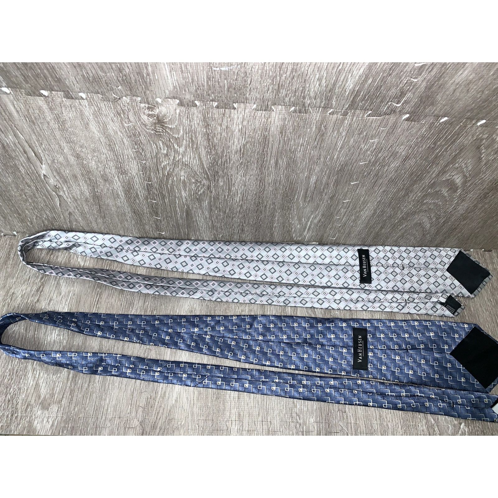 Van Heusen Van Heusen Men's Silk Ties Set of 3 Geometric Designer Size ONE SIZE - 7 Thumbnail