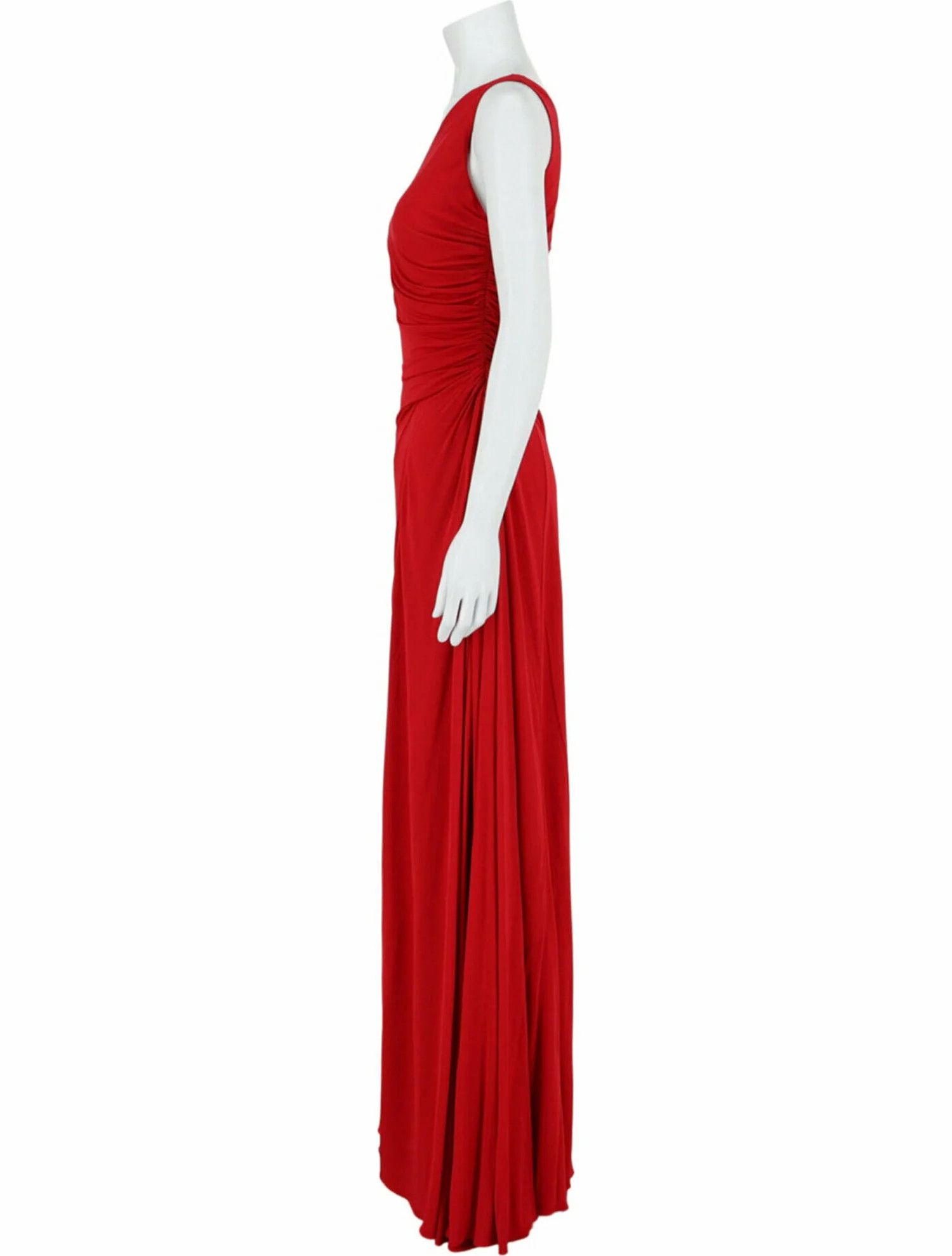 Alexander McQueen o1y0325 Elegant Maxi Dress in Red Size S / US 4 / IT 40 - 2 Thumbnail