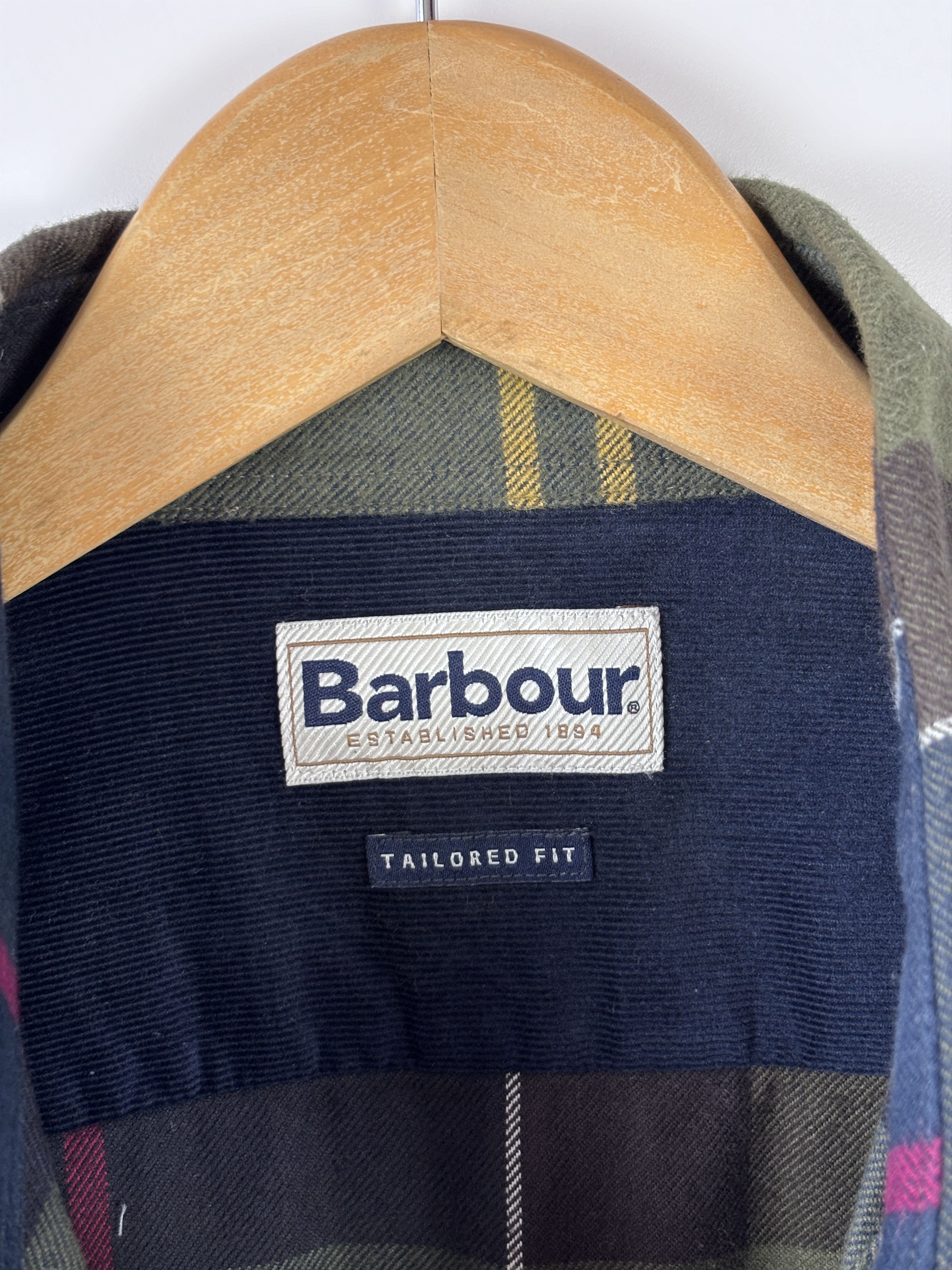 Barbour Barbour Flannel Button Down Plaid Shirt Tailored Fit Blue M Size US M / EU 48-50 / 2 - 7 Thumbnail
