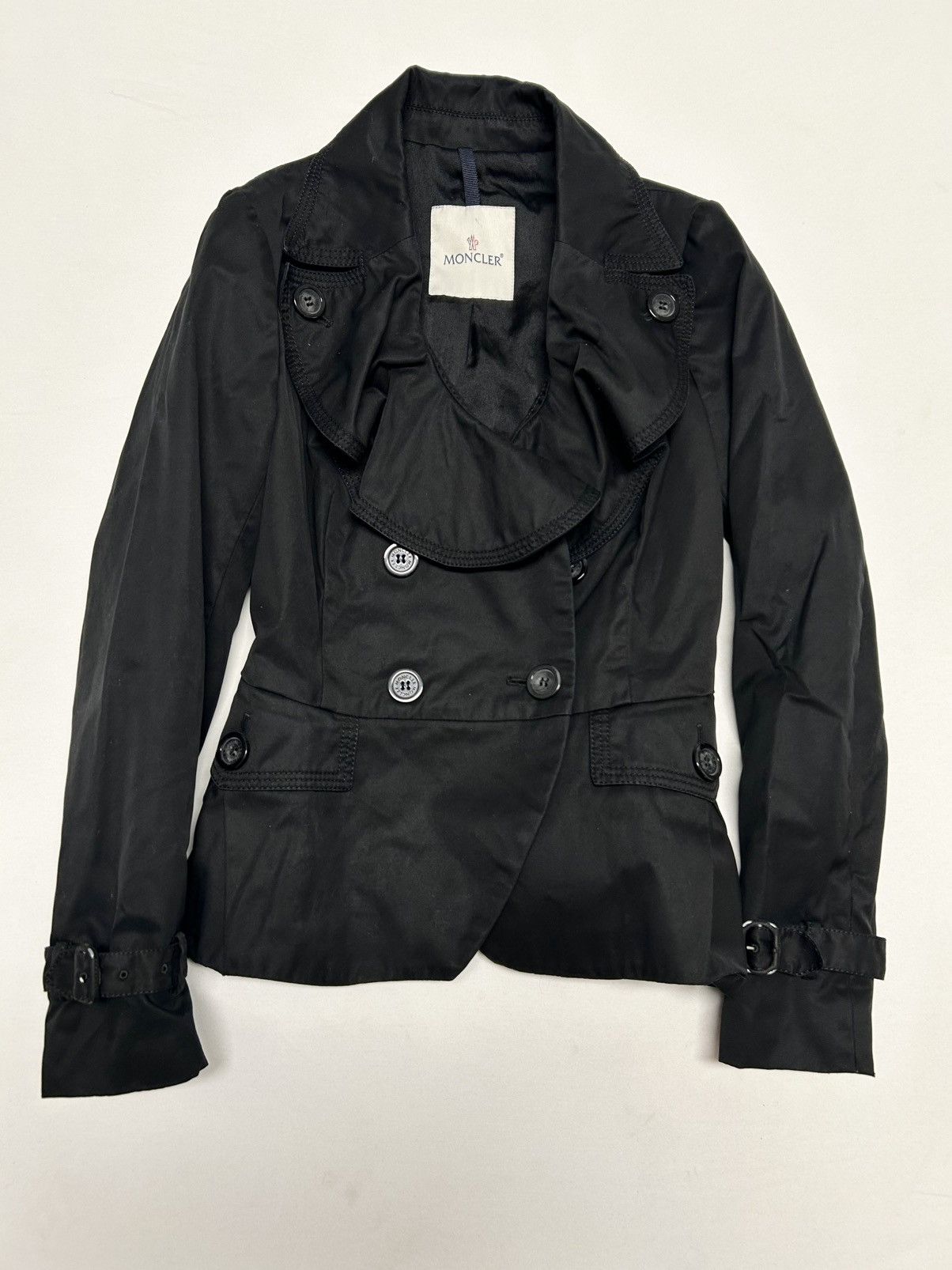 Moncler 2009 Marquise Asymmetric Trench Blazer Jacket Size US XS / EU 42 / 0 - 11 Thumbnail