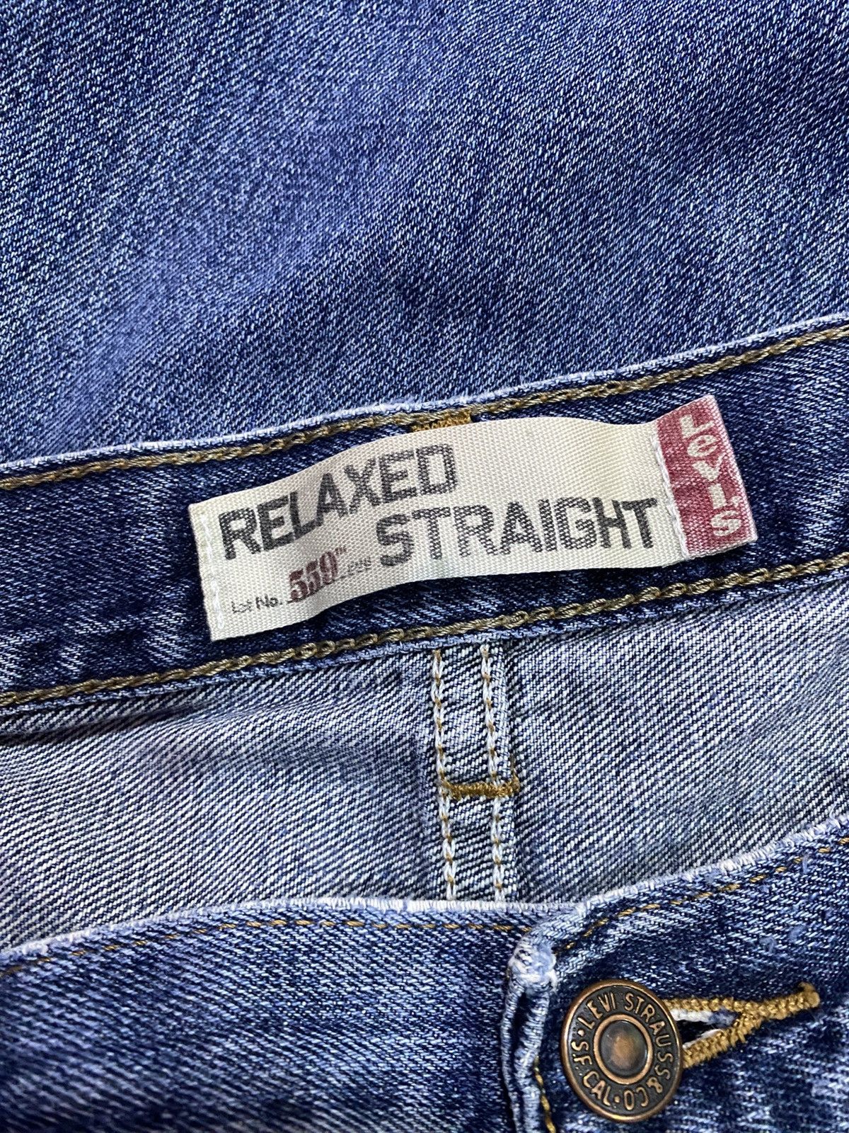 Levi's × Levi's Vintage Clothing × Vintage Vintage Levi's Single R 559 Distressed Painted Jeans Size US 36 / EU 52 - 11 Thumbnail