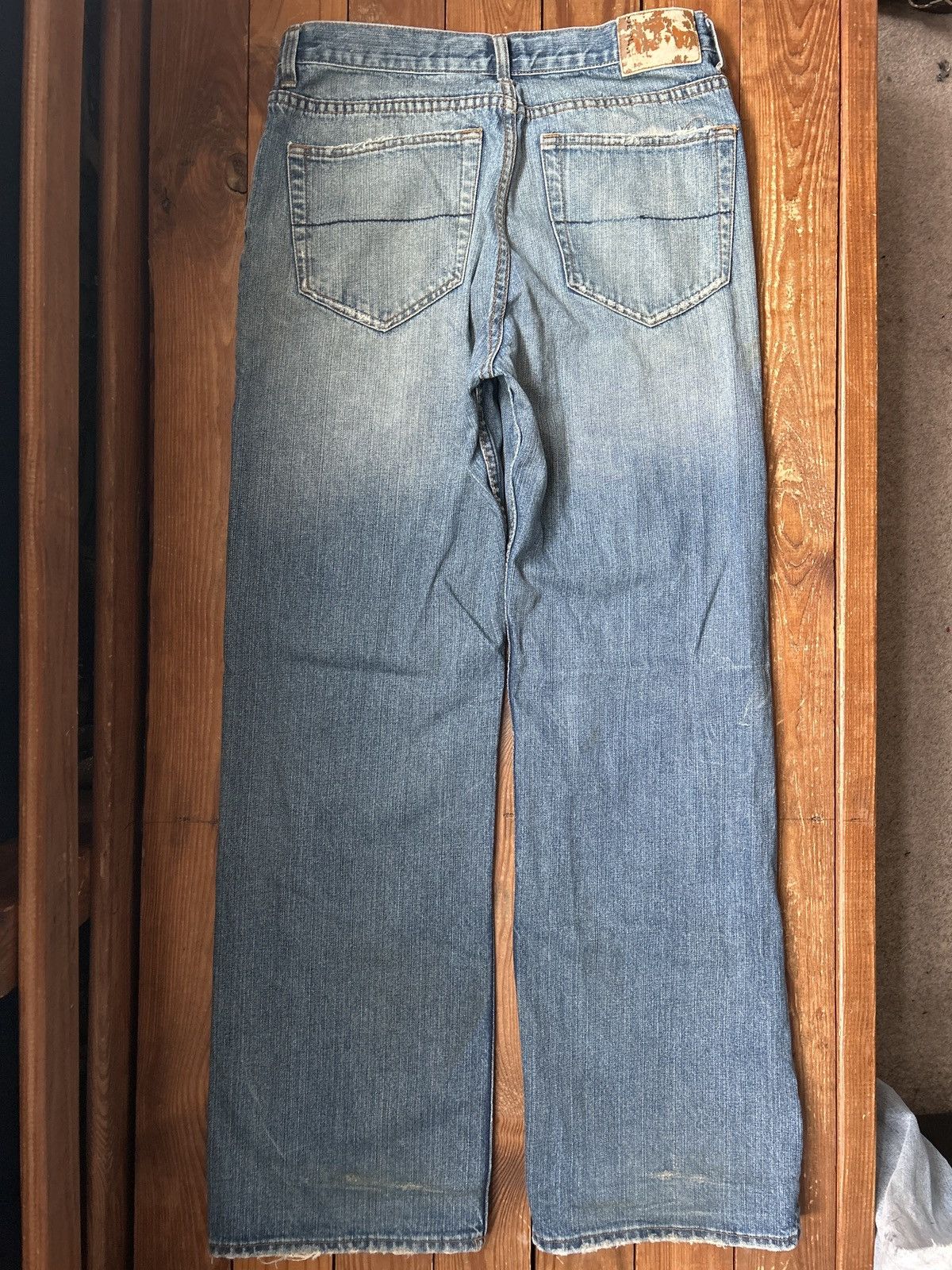 Bullhead Denim Co. × Vintage Vintage 90s Y2K Bullhead Wide Leg Blue Jeans Size US 32 / EU 48 - 2 Thumbnail