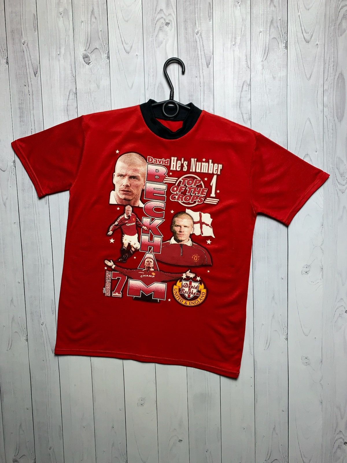 Vintage Vintage Beckham 7 England Manchester United tee rare S Size US S / EU 44-46 / 1 - 2 Thumbnail