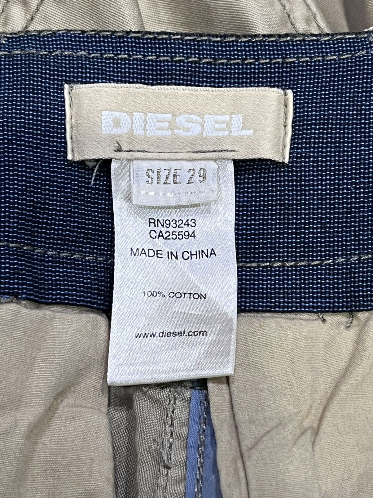 Diesel 🔥DIESEL 10 Pocket Double Knee Drawstring Leg Cotton Cargo Size US 30 / EU 46 - 7 Thumbnail