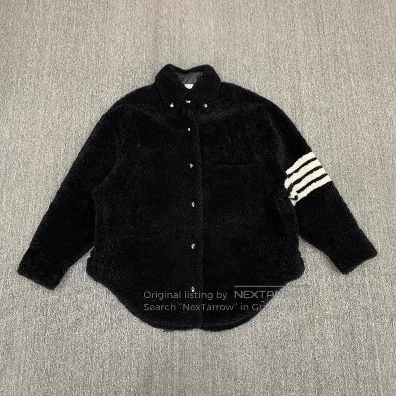 Thom Browne Thom Browne Black Leather and Fur Jacket Size US S / EU 44-46 / 1 - 1 Thumbnail