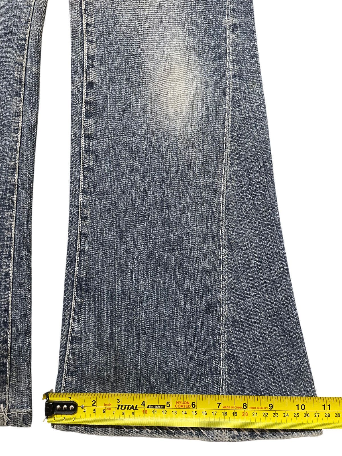 Hysteric Glamour Vintage Japanese Brand Blue Faded Wash Flared Wide Leg Jeans Size US 29 - 16 Thumbnail