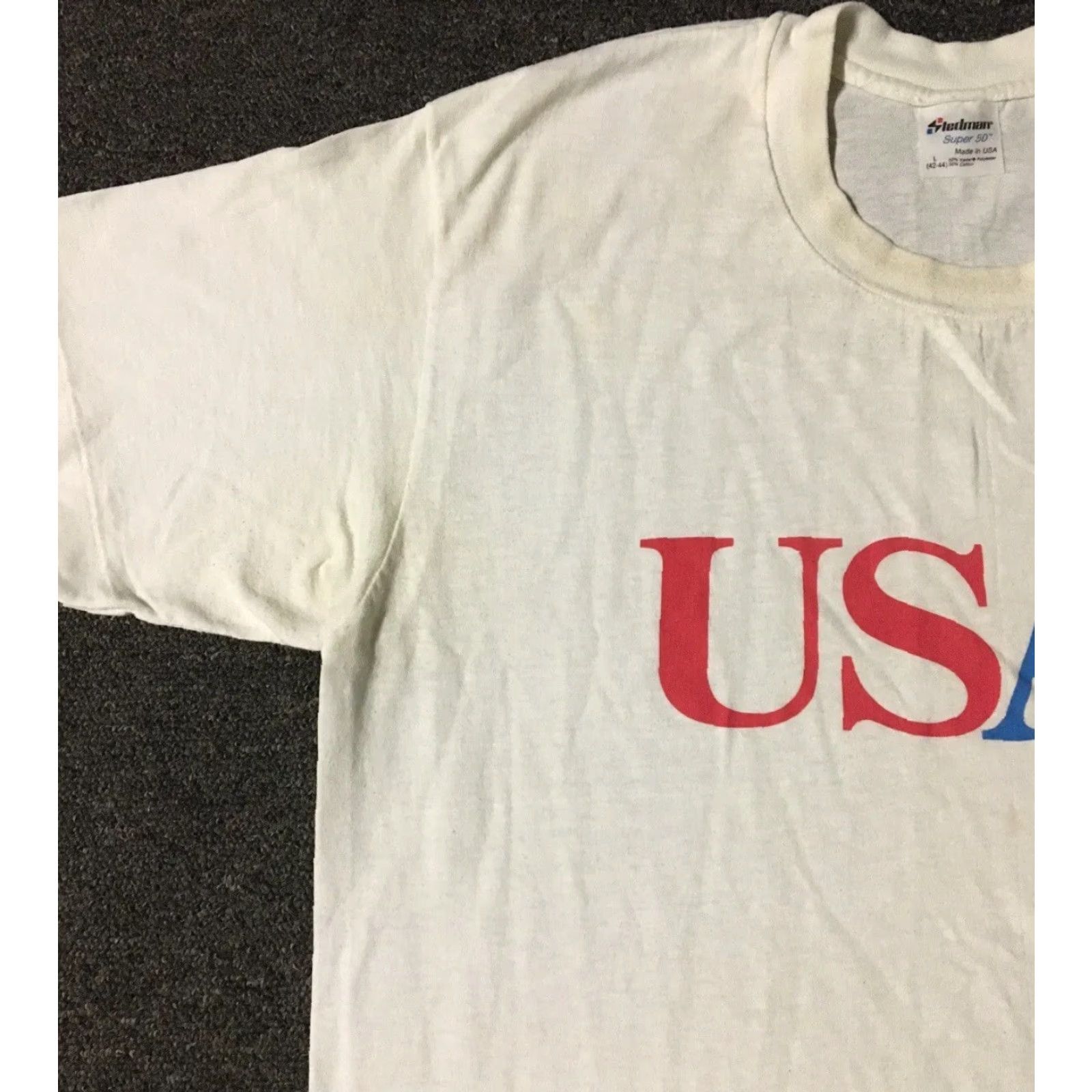 Vintage VINTAGE US Air Promo Shirt M White 80s 90s Plane Aviation USAir Grunge Single Stitch Mens T-Shirt Size US M / EU 48-50 / 2 - 4 Thumbnail