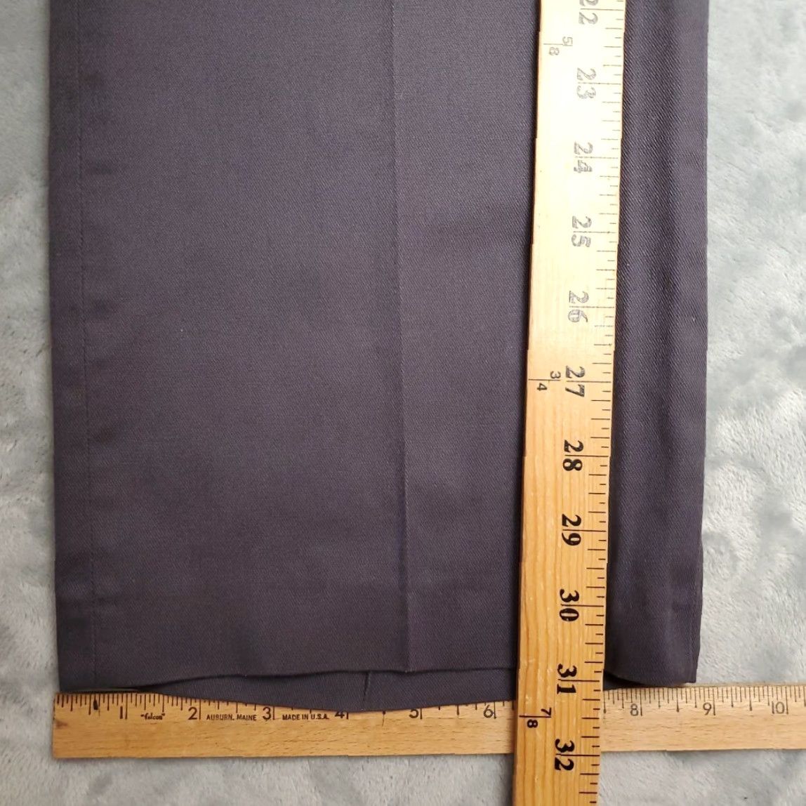 Haggar VINTAGE Haggar Pants Mens 32x32 Gray Flat Front Twill Cotton Dacron Made in USA Size US 32 / EU 48 - 8 Thumbnail