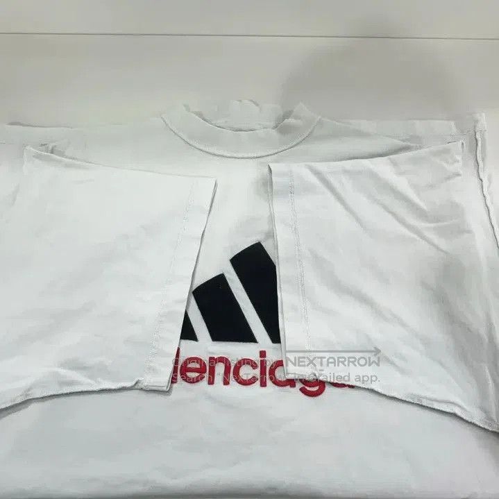Balenciaga Balenciaga x adidas Embroidered Logo Short Sleeve Tee. Size US M / EU 48-50 / 2 - 7 Thumbnail