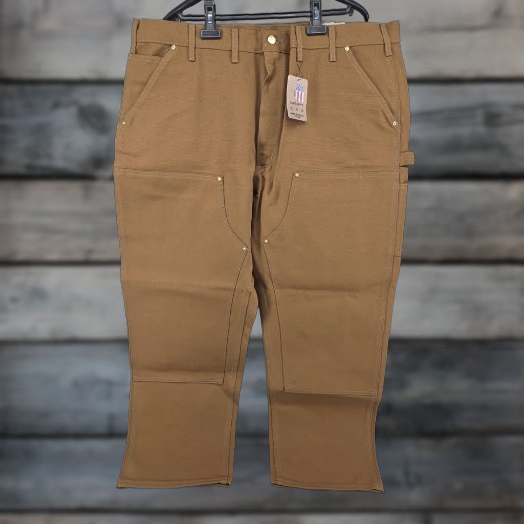 Carhartt VTG Carhartt Double Knee Duck Canvas Pants Made USA 44X30 BRN Dungaree NWT Brown Work Pants Men Size US 44 / EU 60 - 1 Thumbnail