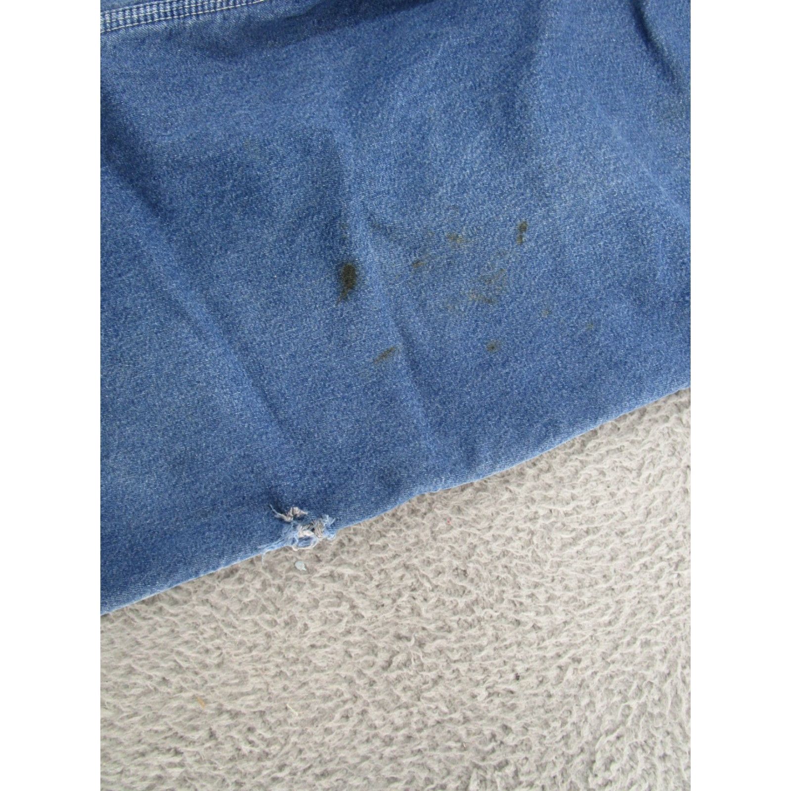 Carhartt VINTAGE Carhartt Jeans Mens Flannel Lined Blue Denim Carpenter Size 42x32 B14DST Worn Size US 42 / EU 58 - 2 Thumbnail