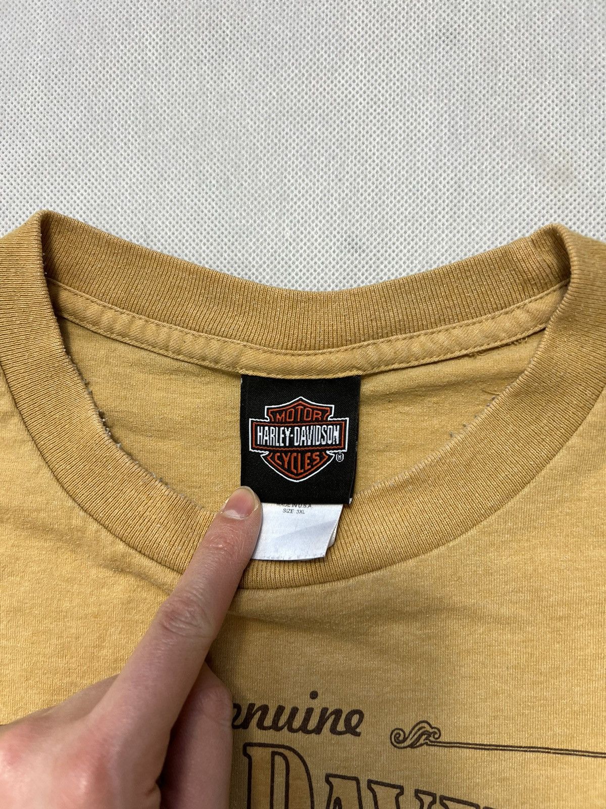 Harley Davidson × Vintage Baggy Tshirt Harley Davidson Motor Cycles Alton Vintage Size US XXL / EU 58 / 5 - 5 Thumbnail
