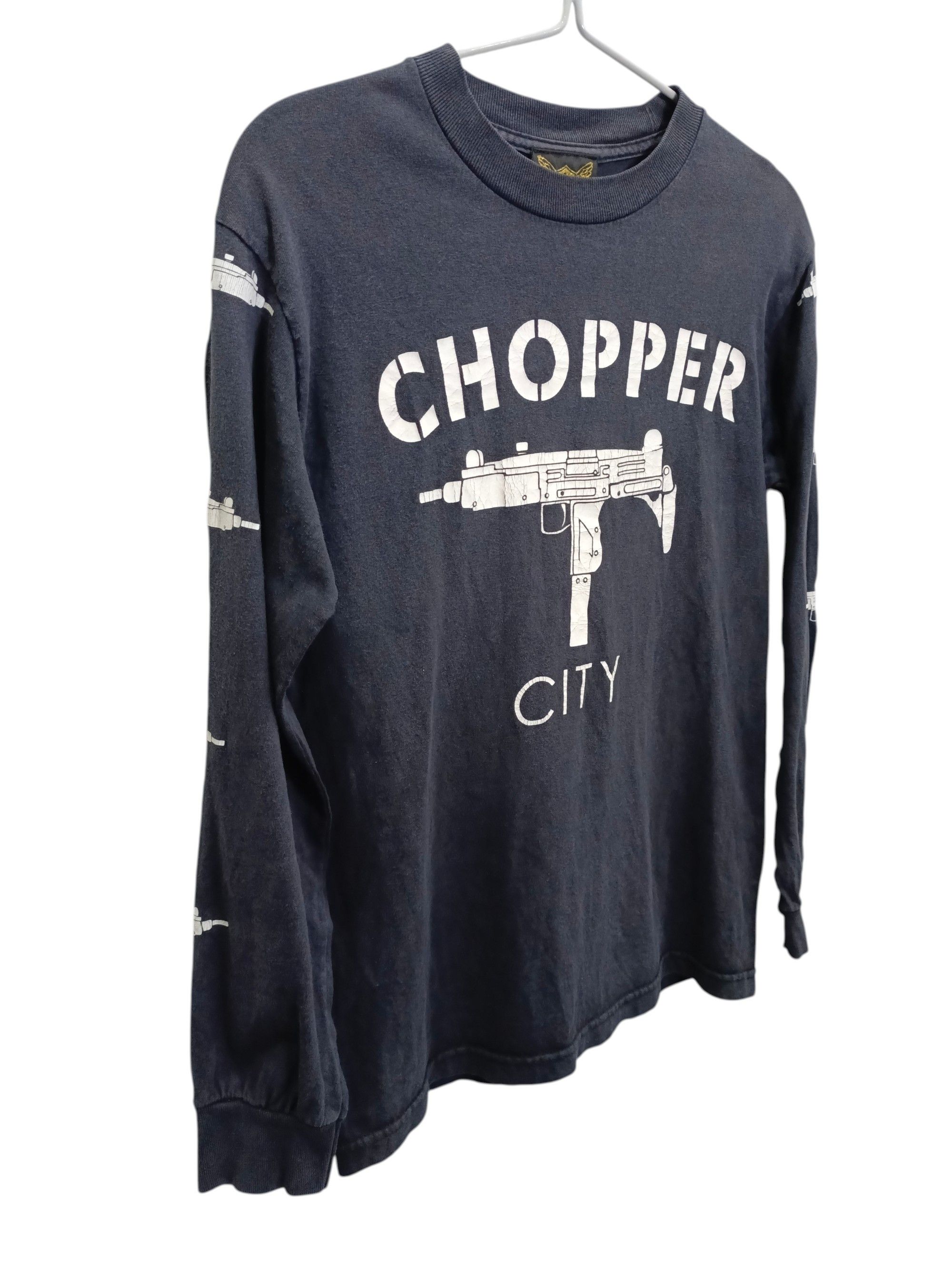 Vintage Vintage Chopper City Faded Long Sleeve T-shirt Size US S / EU 44-46 / 1 - 3 Thumbnail